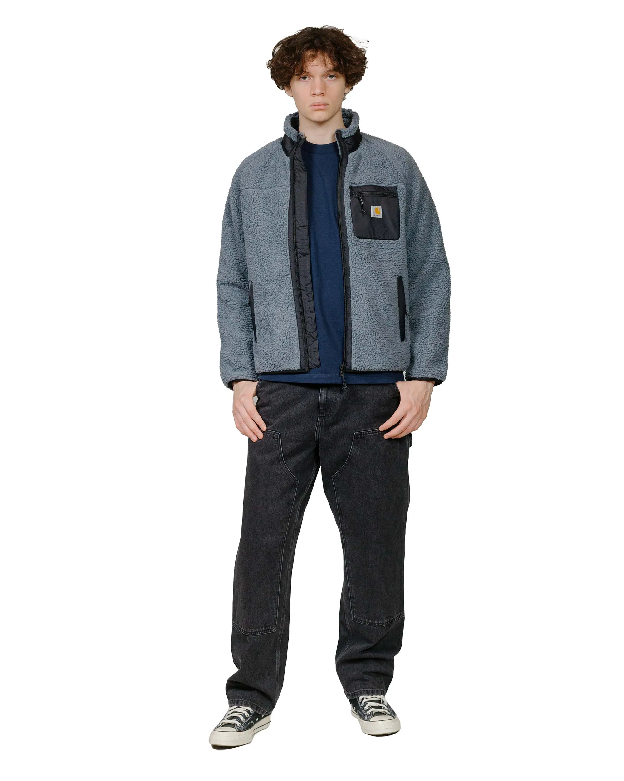 Carhartt W.I.P. Double Knee Pant Denim Black Stone Washed Pull - On