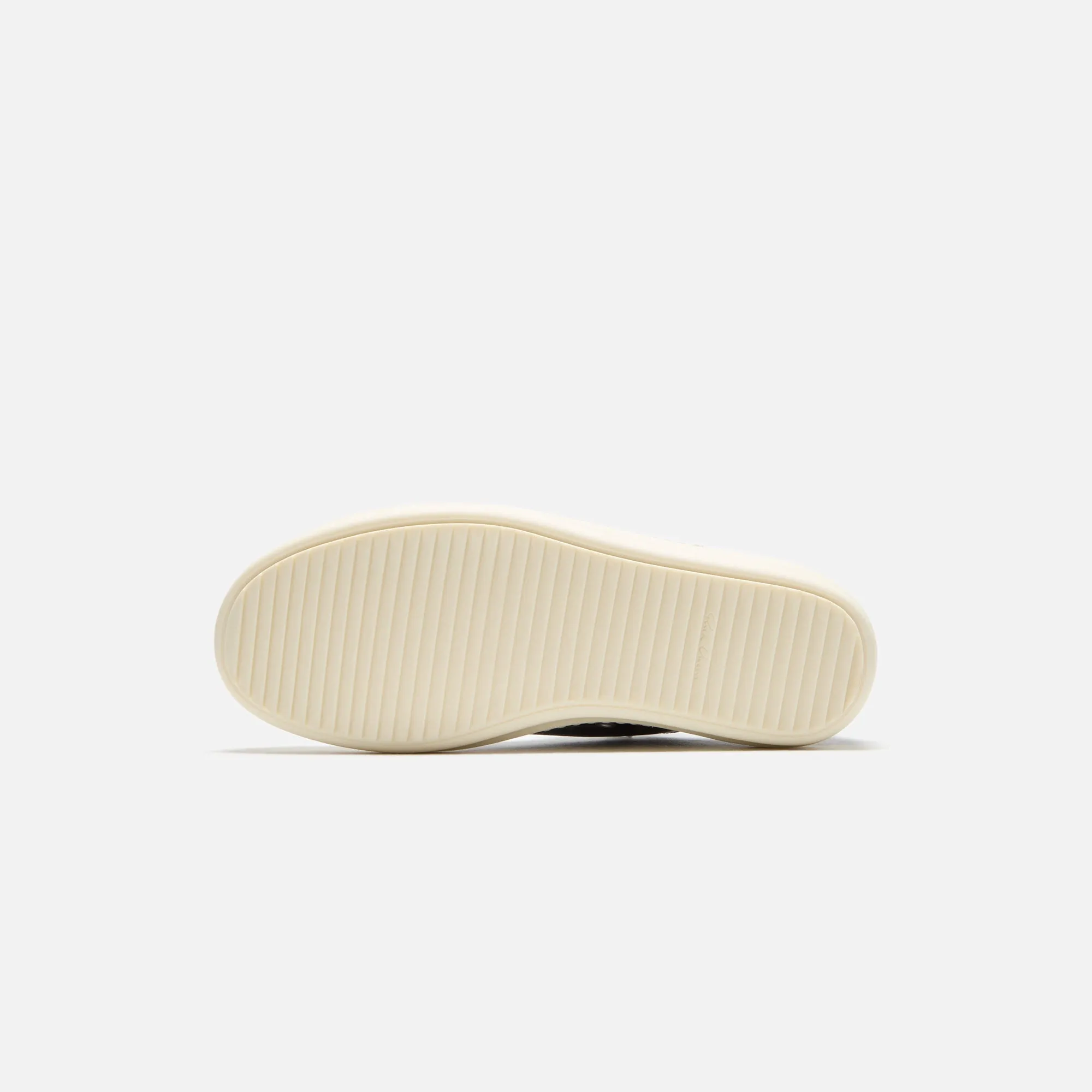 Rick Owens Low Sneakers Scarpe In Pelle - Black / Milk / Milk Special Offer