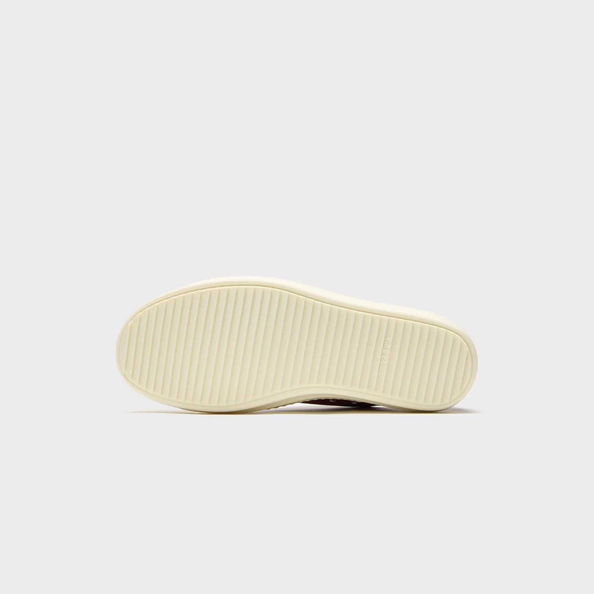 Rick Owens Low Sneakers Scarpe In Pelle - Rosewood / Milk / Milk Loud Looks, Smooth Moves Affordable