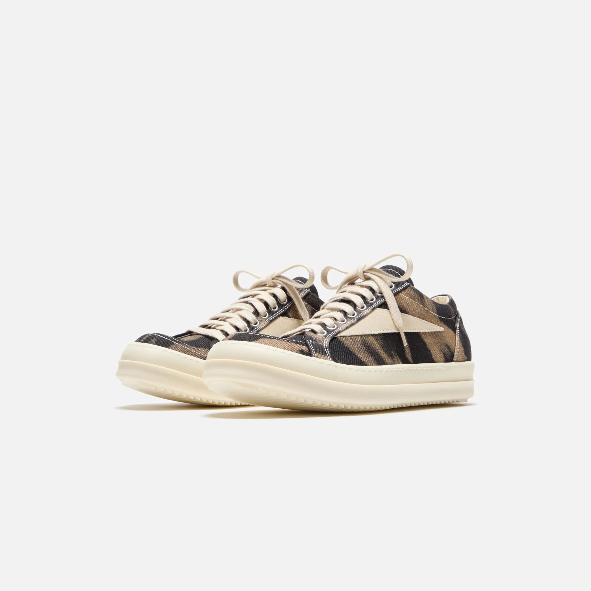 No Limits, Just Style Limited Time Offer Rick Owens Vintage Sneakers - Black / Terra / Milk