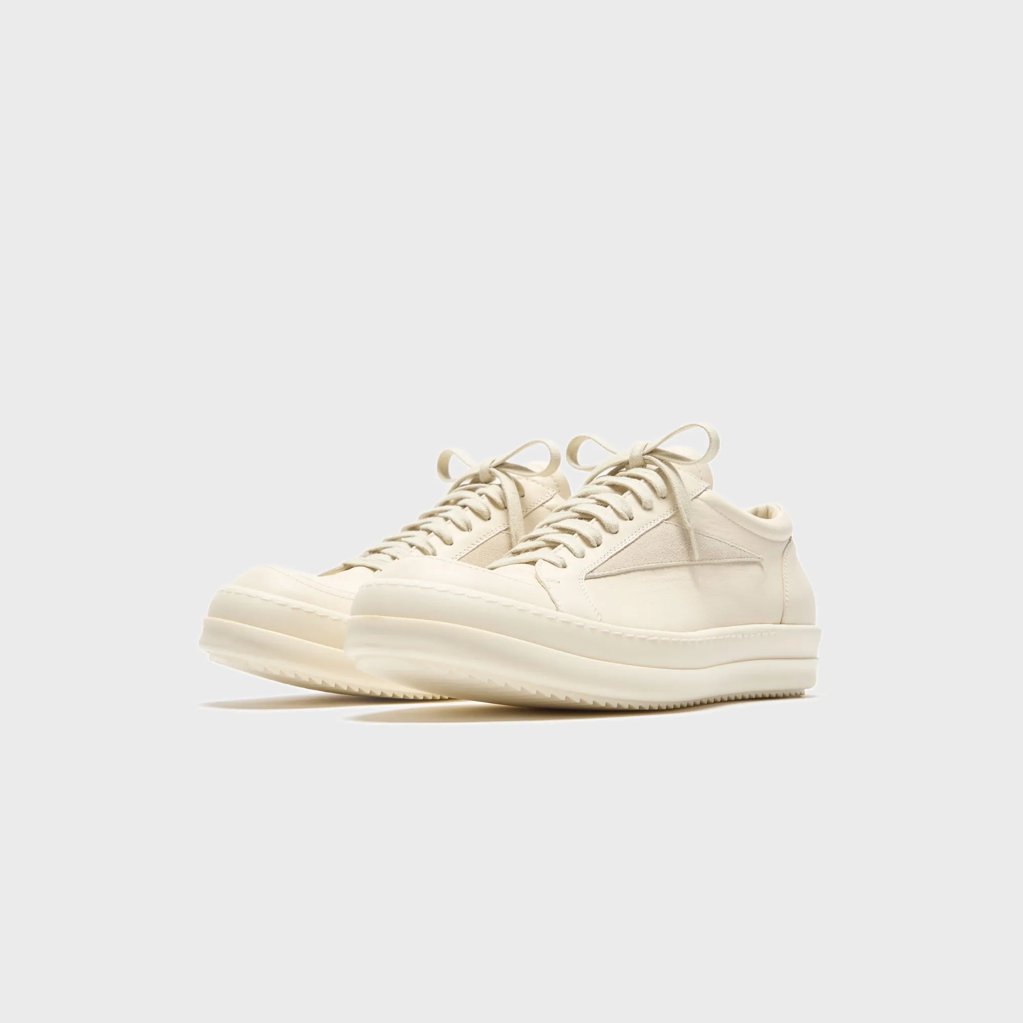 Budget Friendly Rick Owens Vintage Sneaks - Scarpe In Pelle Milk / Milk / Milk