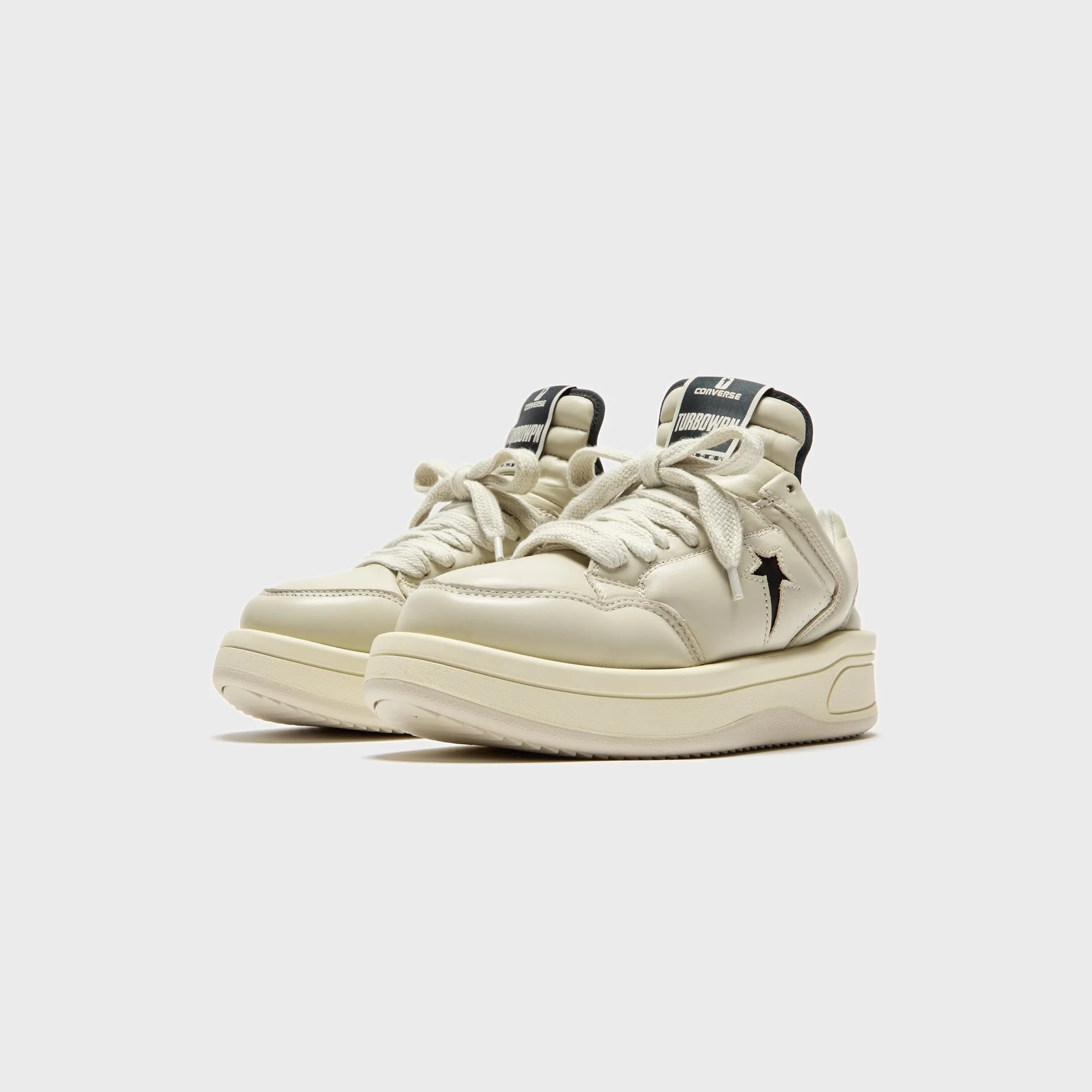 Rick Owens X Converse Drkshdw Turbowpn Ox - Pelican / Black / Cloud Cream Step into the Beat