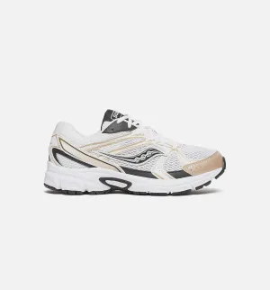 Ride Millennium Mens Lifestyle Shoe - White/Gold/Black Limited Slip-On Handmade Sophistication