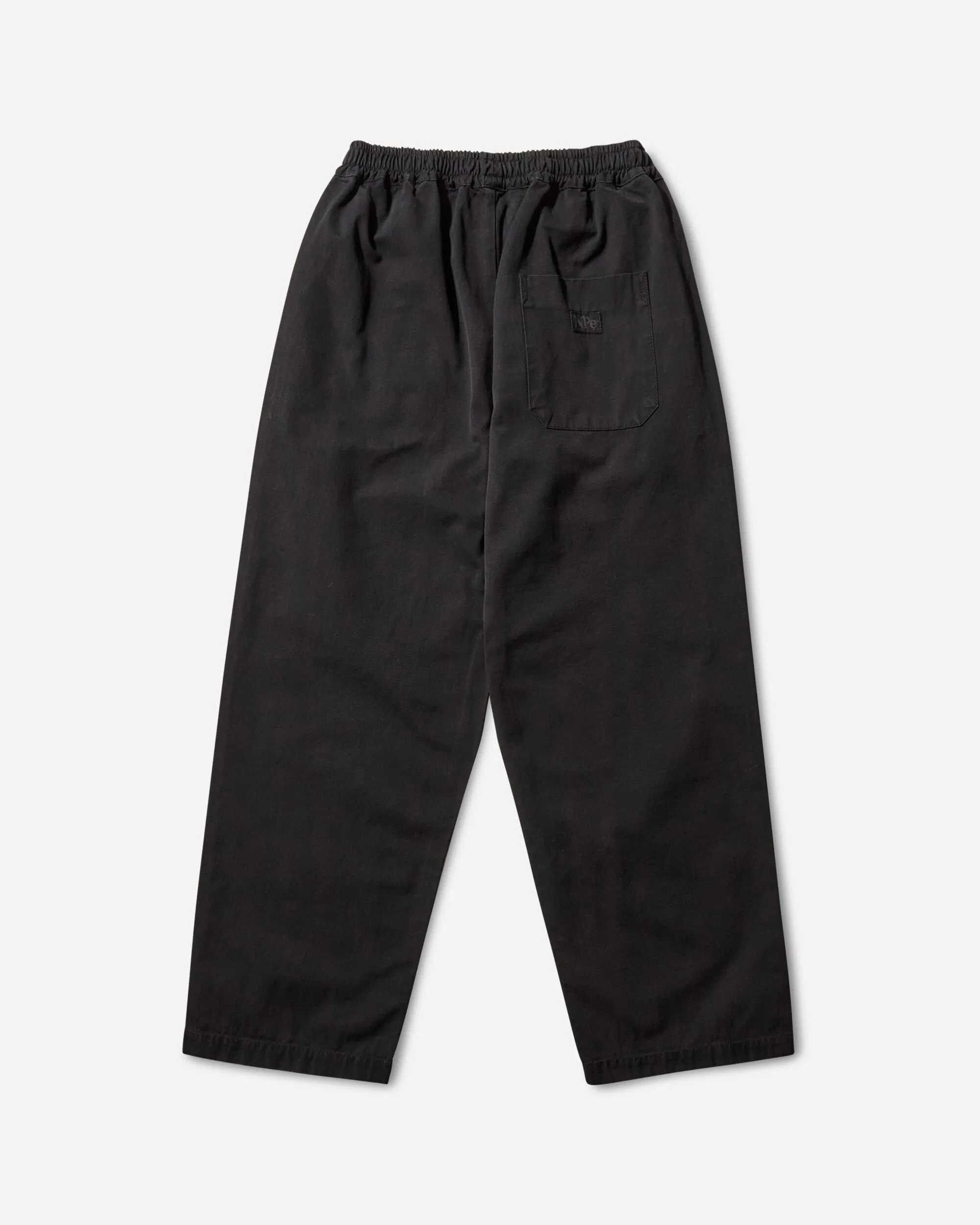 Ripstop Work Pants Black Organic Material Style Dullness