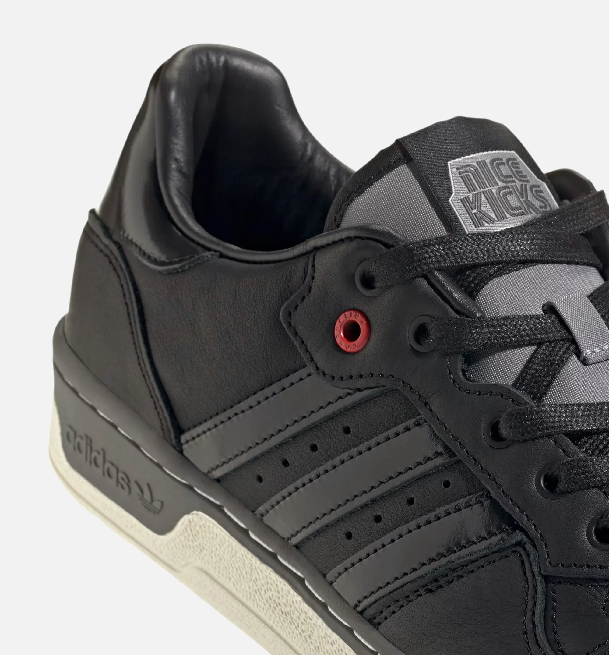 Rivalry Low Nicekicks Mens Lifestyle Shoe - Core Black/White SyntheticFeature Comfort Padding For Foot