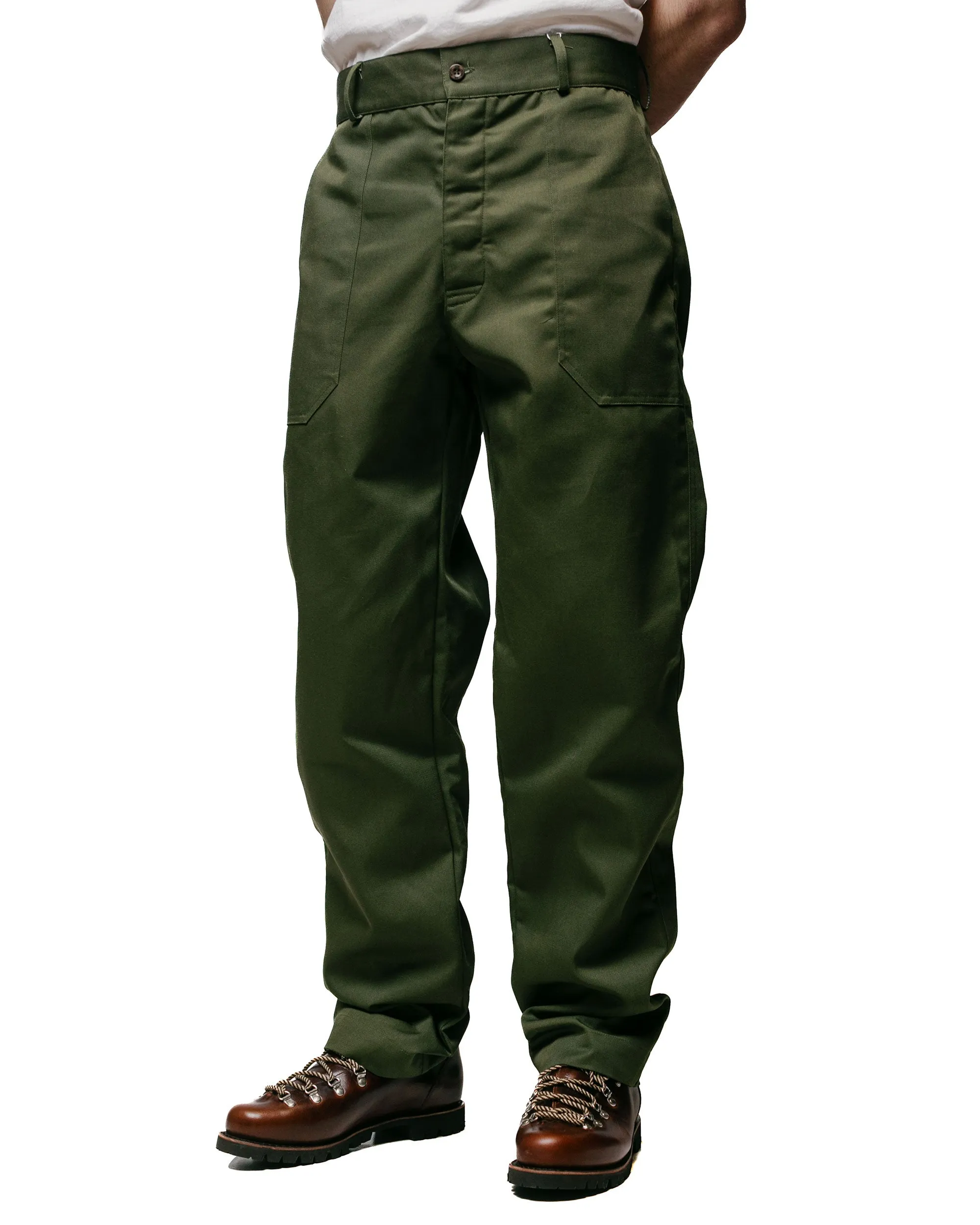 Rosa Rugosa Ranger Pant Olive Drab Back Pleats