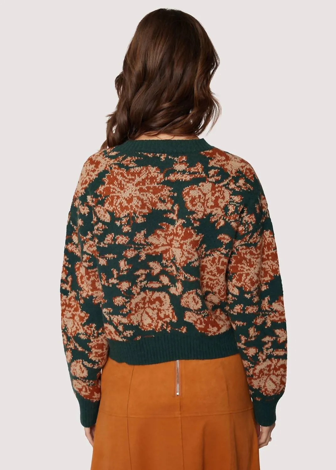 Pullover Rosetta à motifs verts