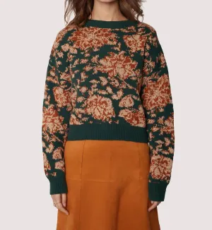 Pullover Rosetta à motifs verts