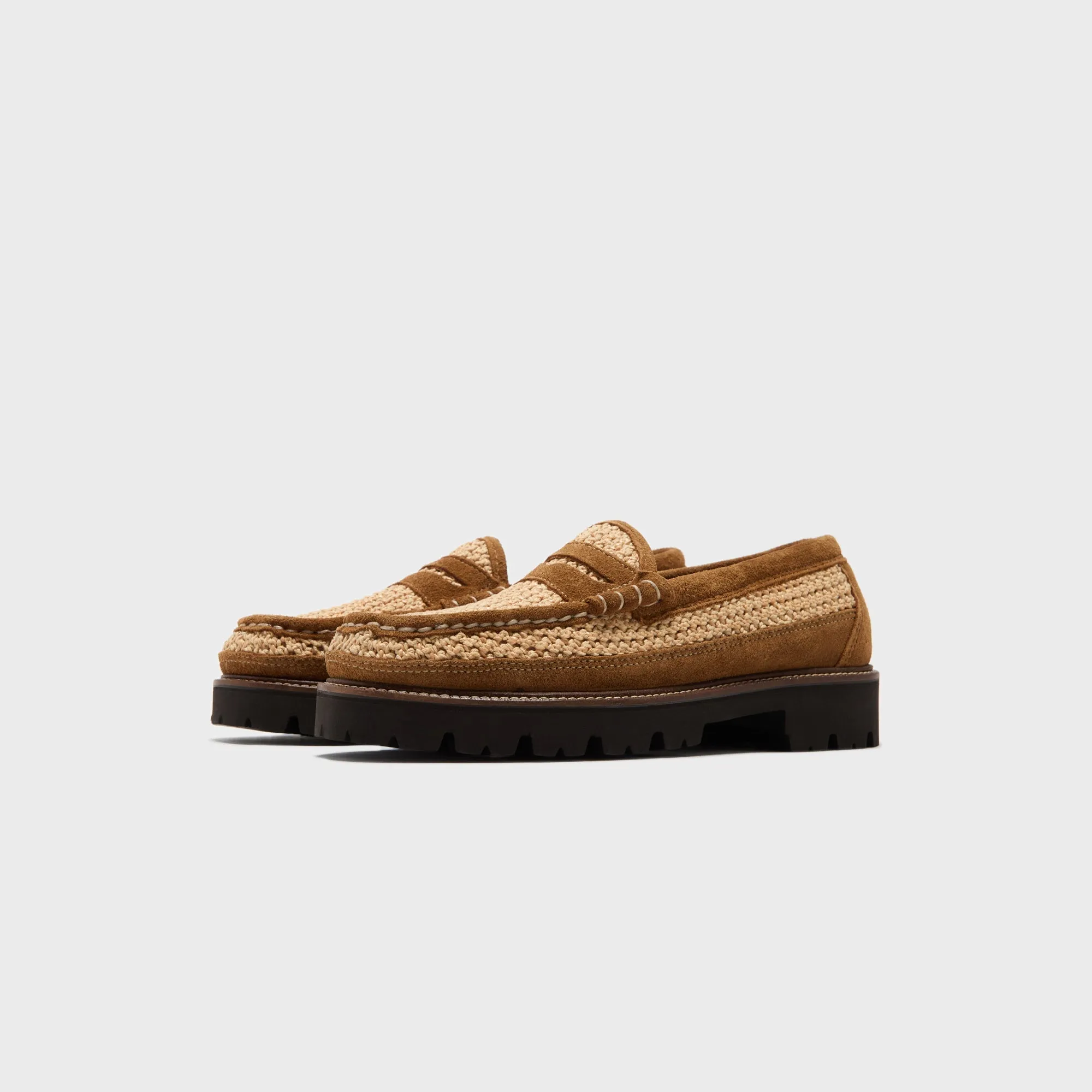 Heat Transfer G.H. Bass X Corridor Larson Raffia Loafer - Tan Combo