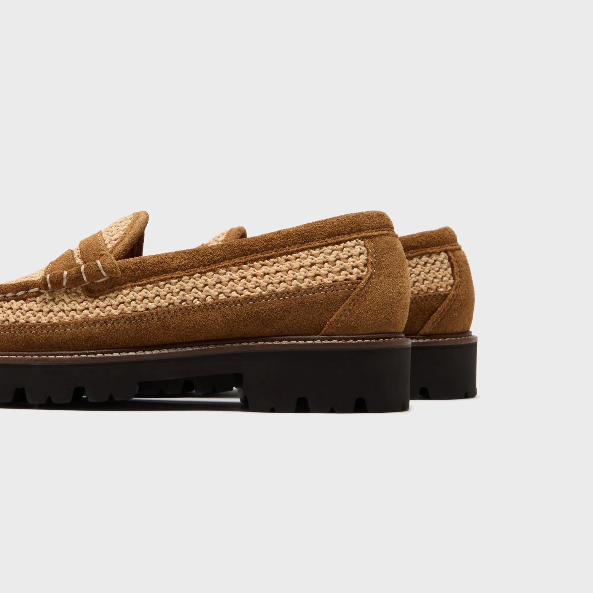 G.H. Bass X Corridor Larson Raffia Loafer - Tan Combo Streamlined Form