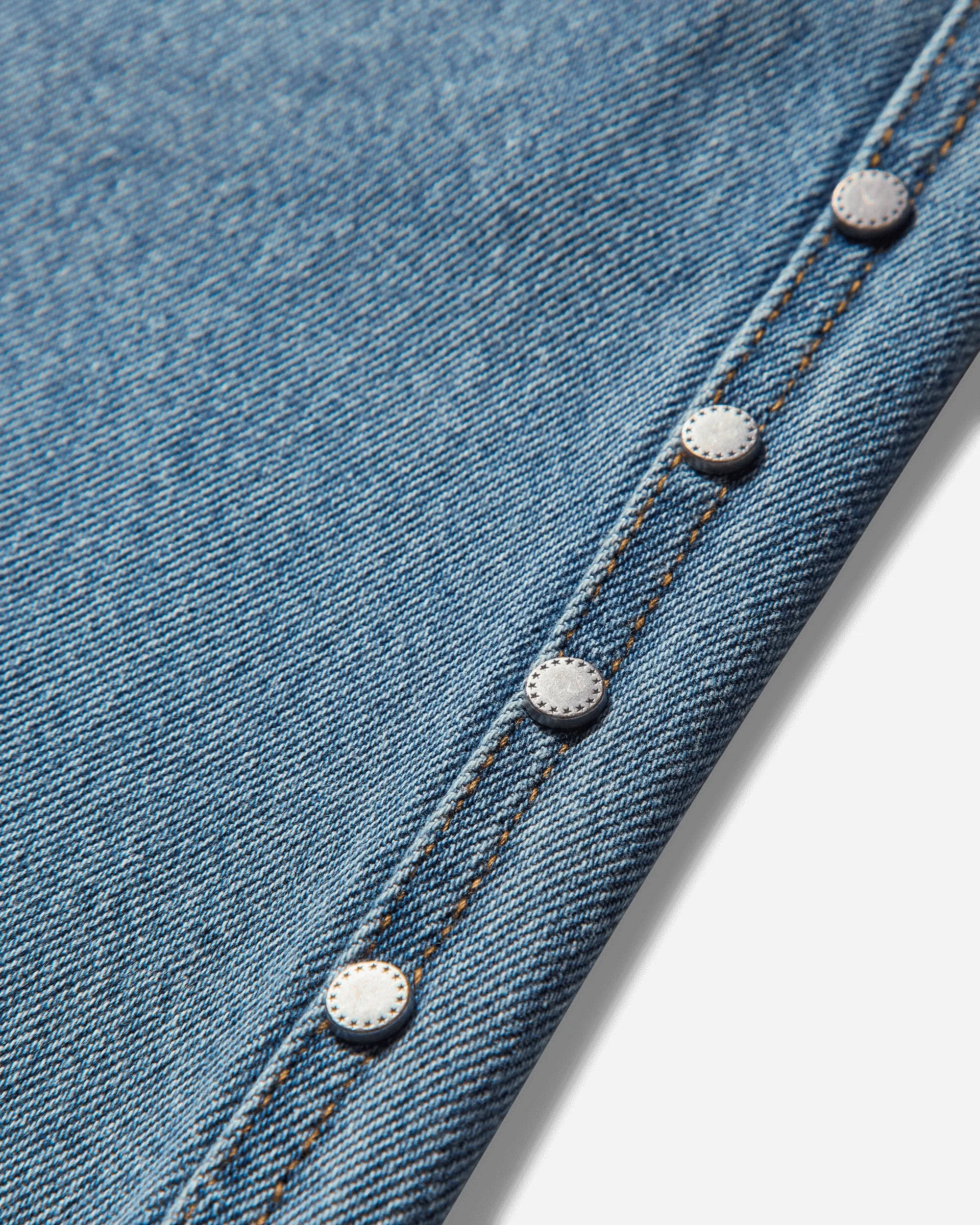 Men'S Studded Wide Shorts Blue Non Slip Straps Jeans Style