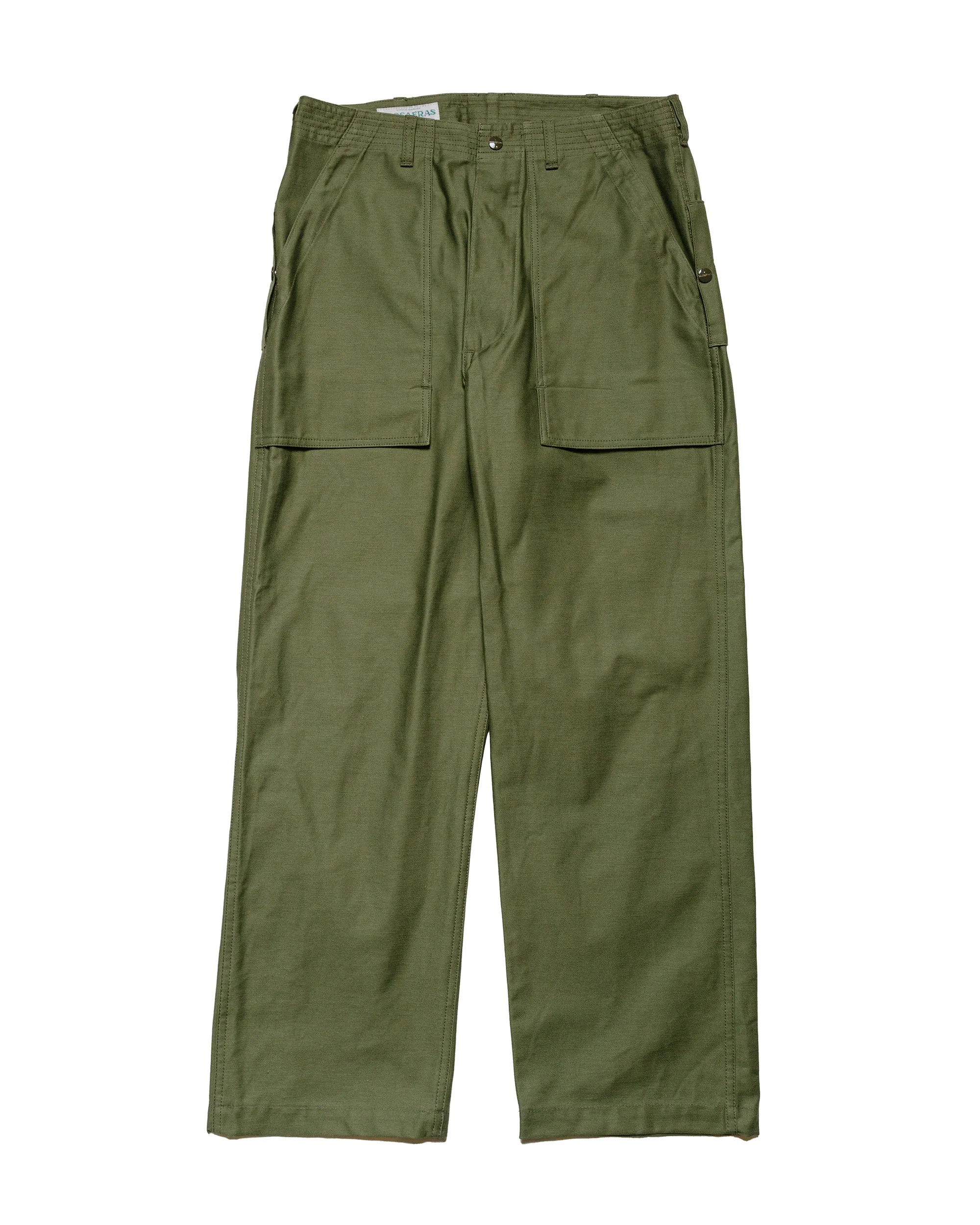 Pockets Comfortable Elastic Elastic Elastic Reinforced Sassafras F.S Cultivator Pants Back Satin Olive