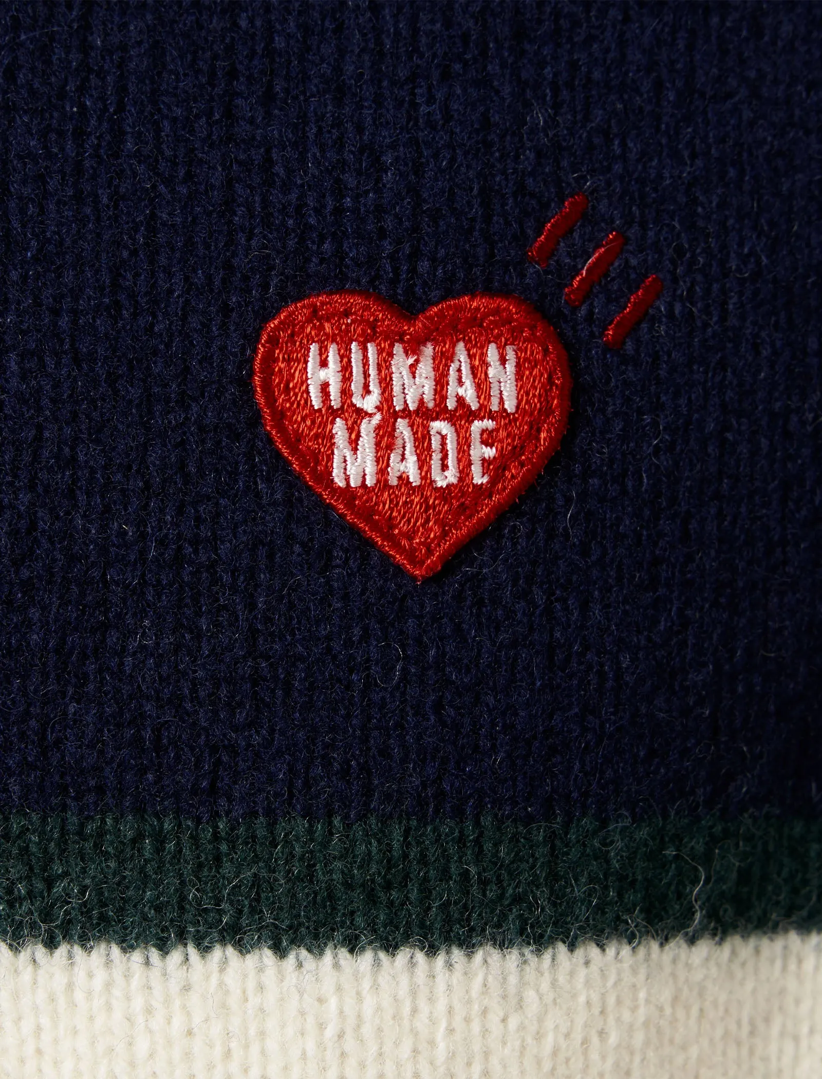 Circular Cut Rugby Knit Sweater
