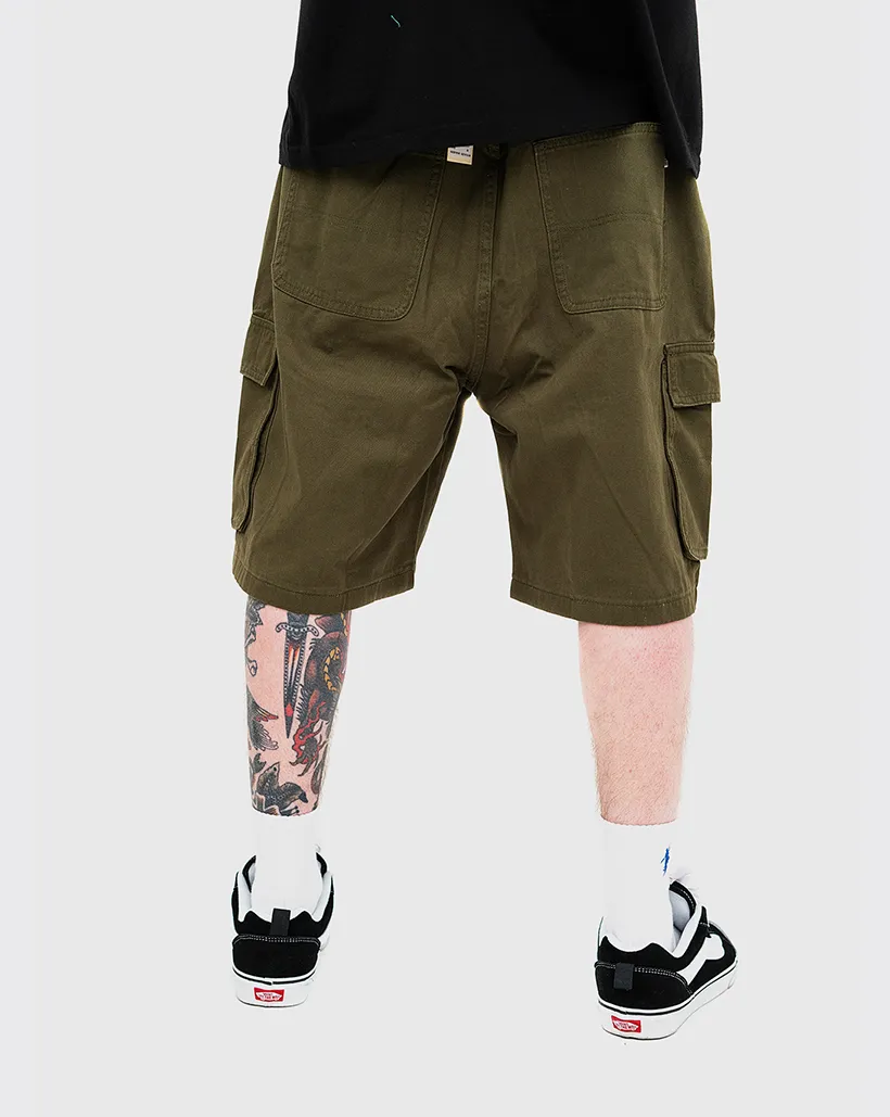 S-Double Cargo Workshort - Army Comfortable Polo Grace Resistant To Fading