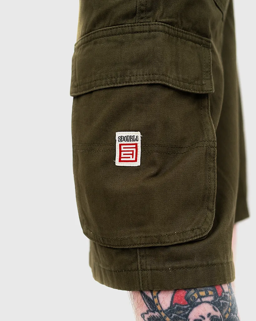 S-Double Cargo Workshort - Army Korean