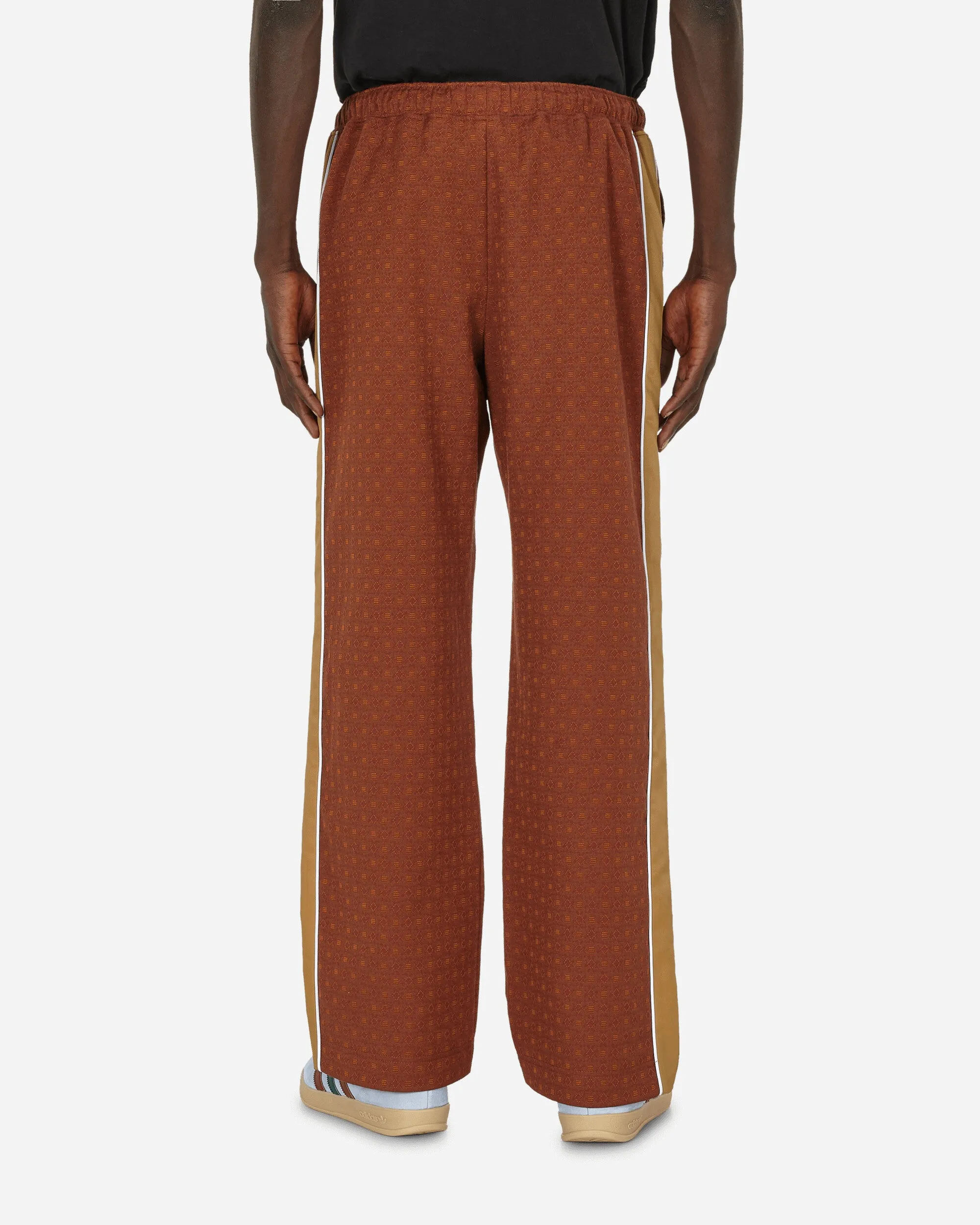 Plain Feature Satin Weave Safari Trousers Rust