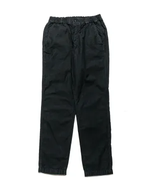 Detachable - Collar ZipOnStrap Sage De Cret Cotton/Linen Back Satin Tapered Pants Black