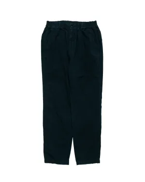 Nose Opening - less Elasticized Zippered Pocket Sage De Cret High Density Cotton Hemp Tapered Pants Navy