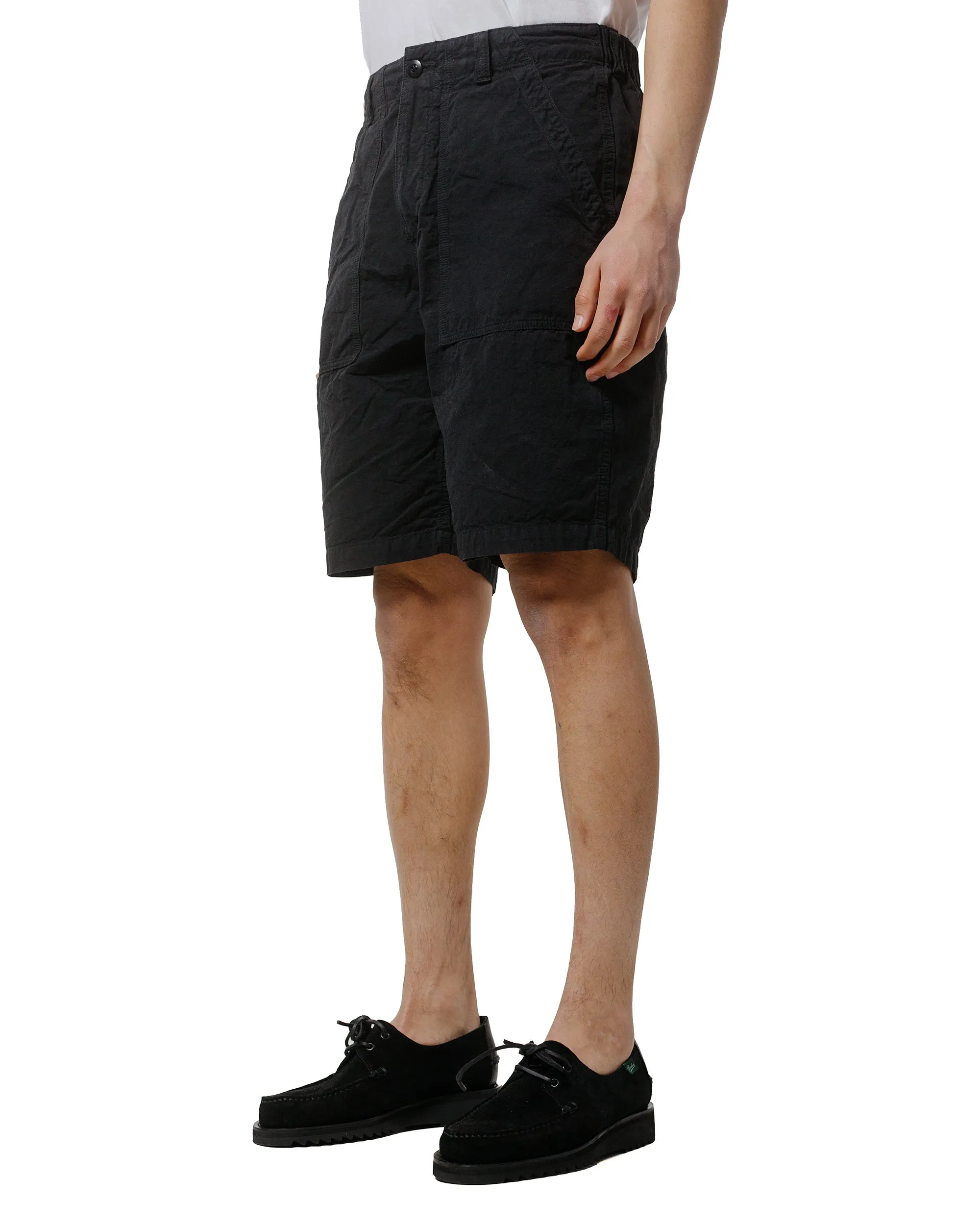 Sage De Cret High Density Cotton/Hemp Peg Top Baker Shorts Black Closed - Front Breathable Lining Design