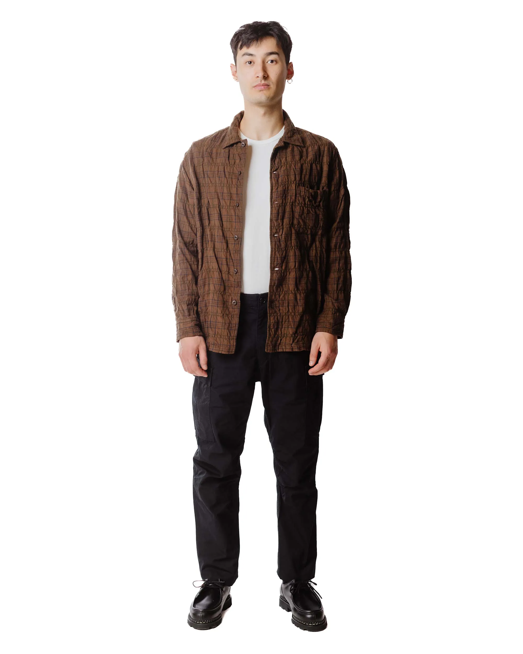Sage De Cret X Lost & Found Coated Cotton/Linen Cargo Trouser Black Carbon Neutral