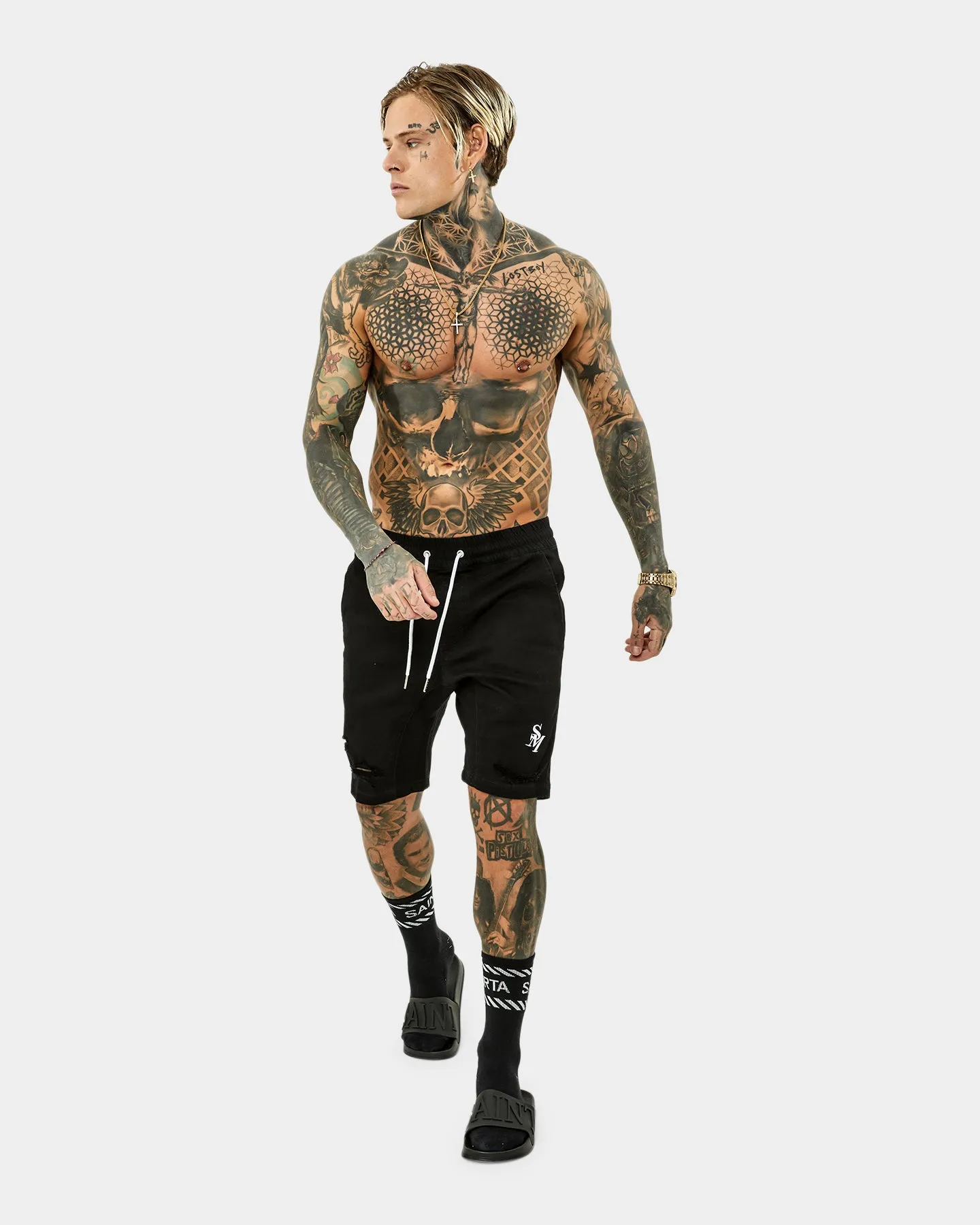 Short Denim Noir Saint Morta Annex