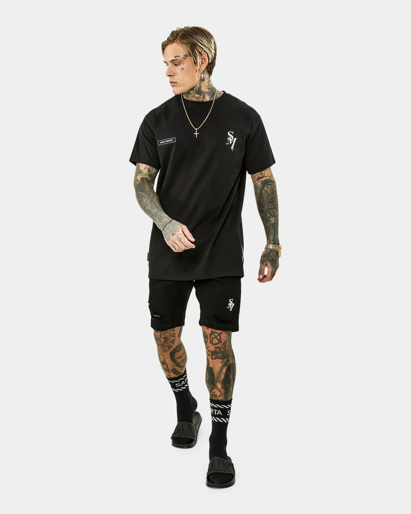 Short Denim Noir Saint Morta Annex