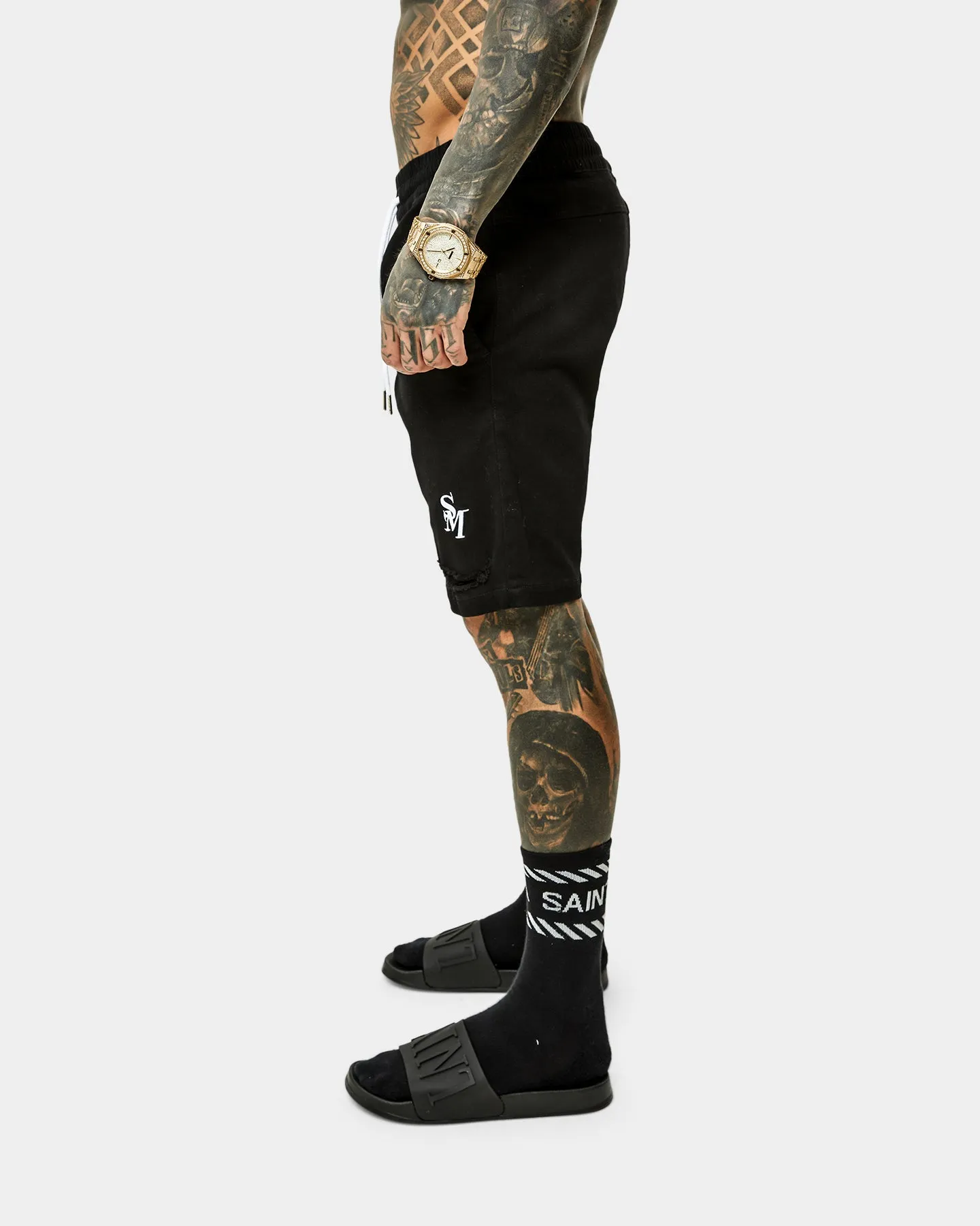 Short Denim Noir Saint Morta Annex
