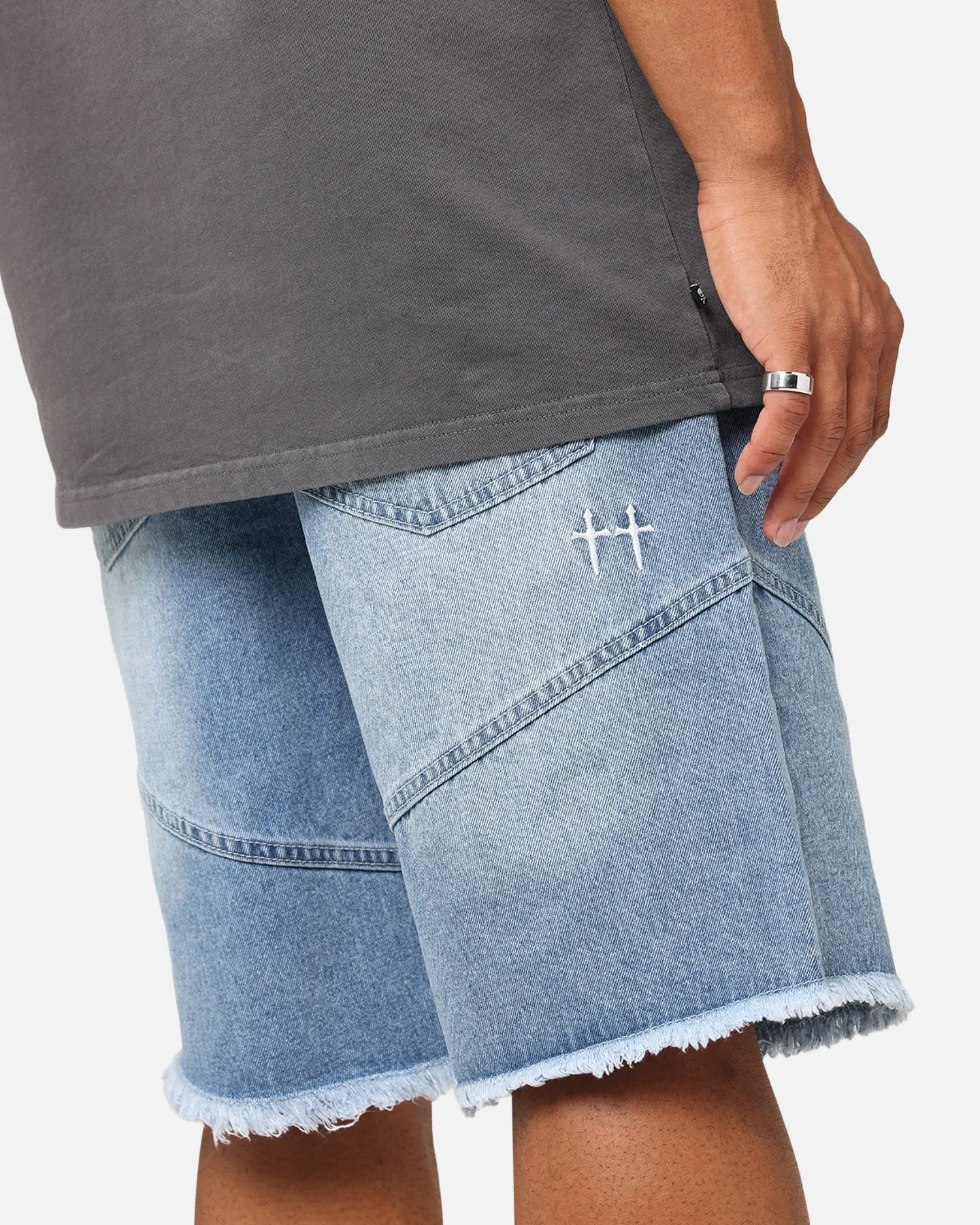 Short en jean large Saint Morta Armoury bleu moyen