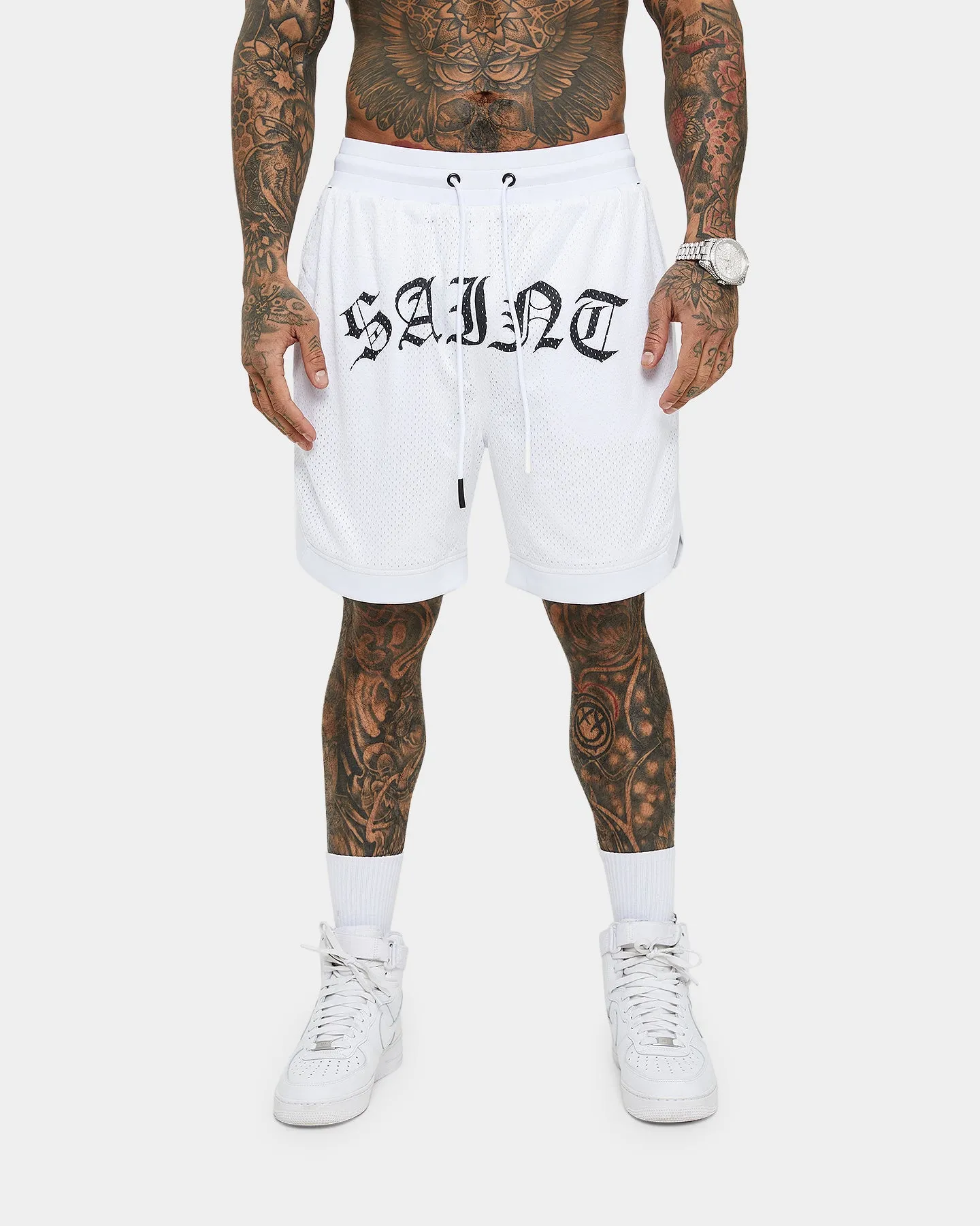 Short de Basketball Saint Morta Jour des Morts Blanc/Noir