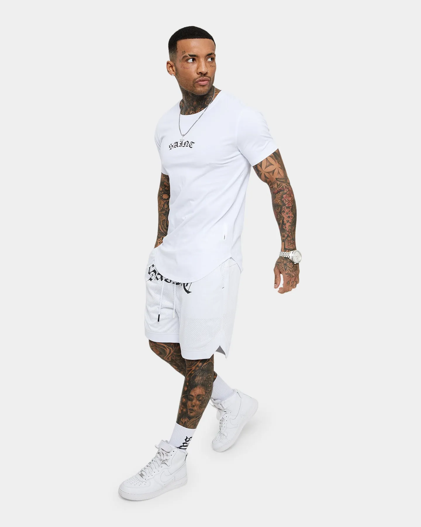 Short de Basketball Saint Morta Jour des Morts Blanc/Noir