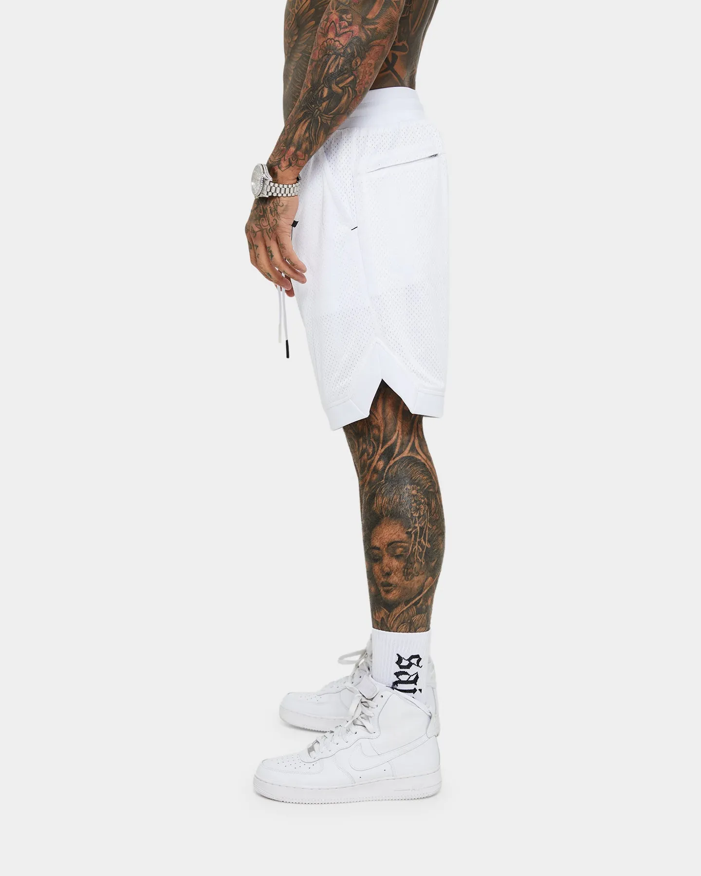 Short de Basketball Saint Morta Jour des Morts Blanc/Noir
