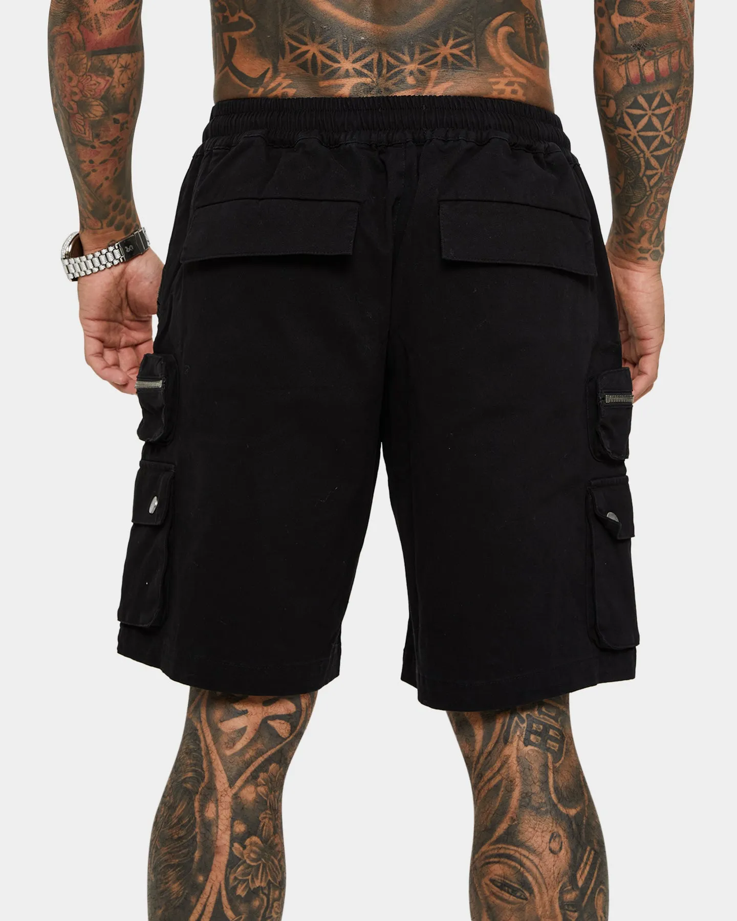 Saint Morta Shorts Cargo Désolation Noir