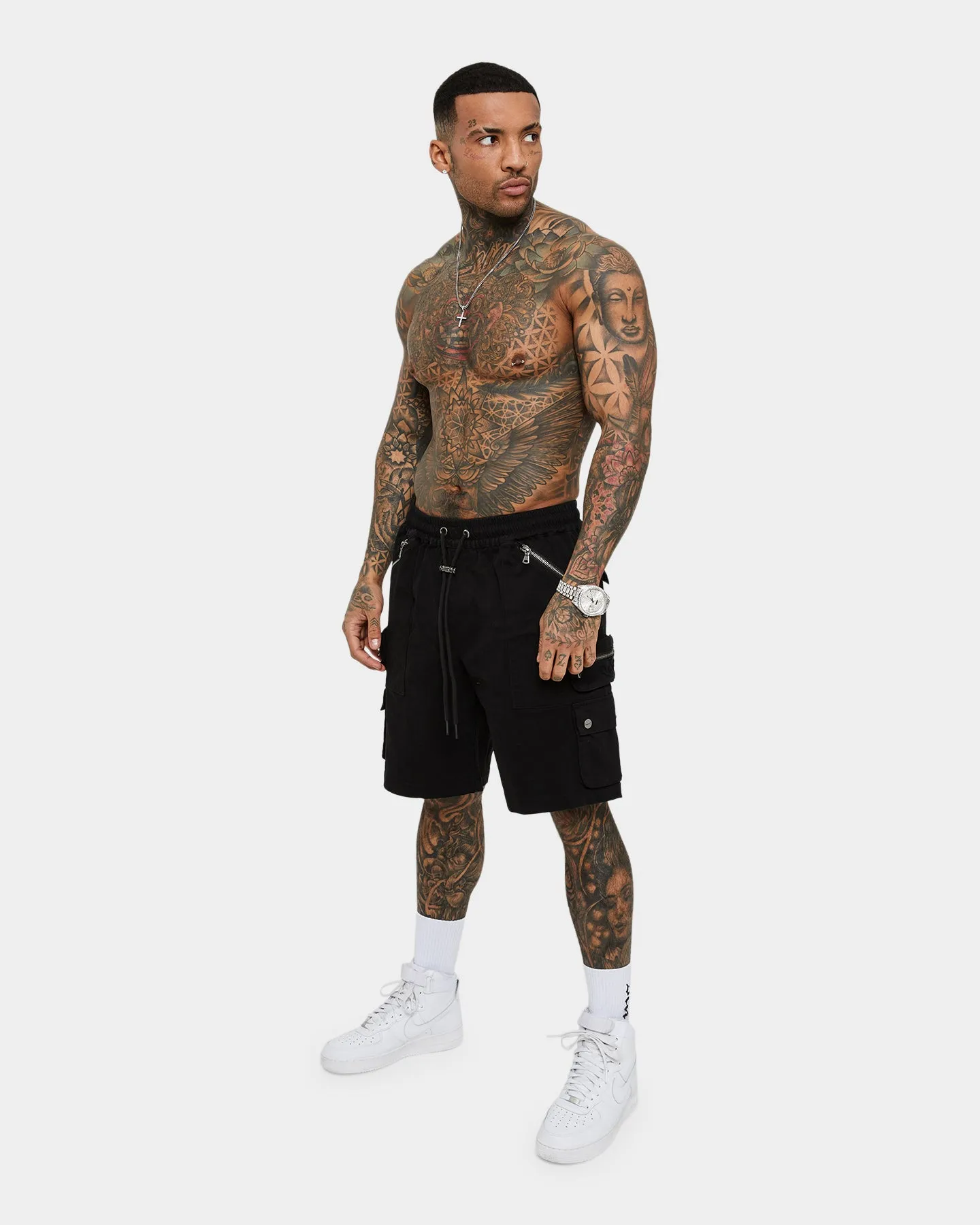 Saint Morta Shorts Cargo Désolation Noir