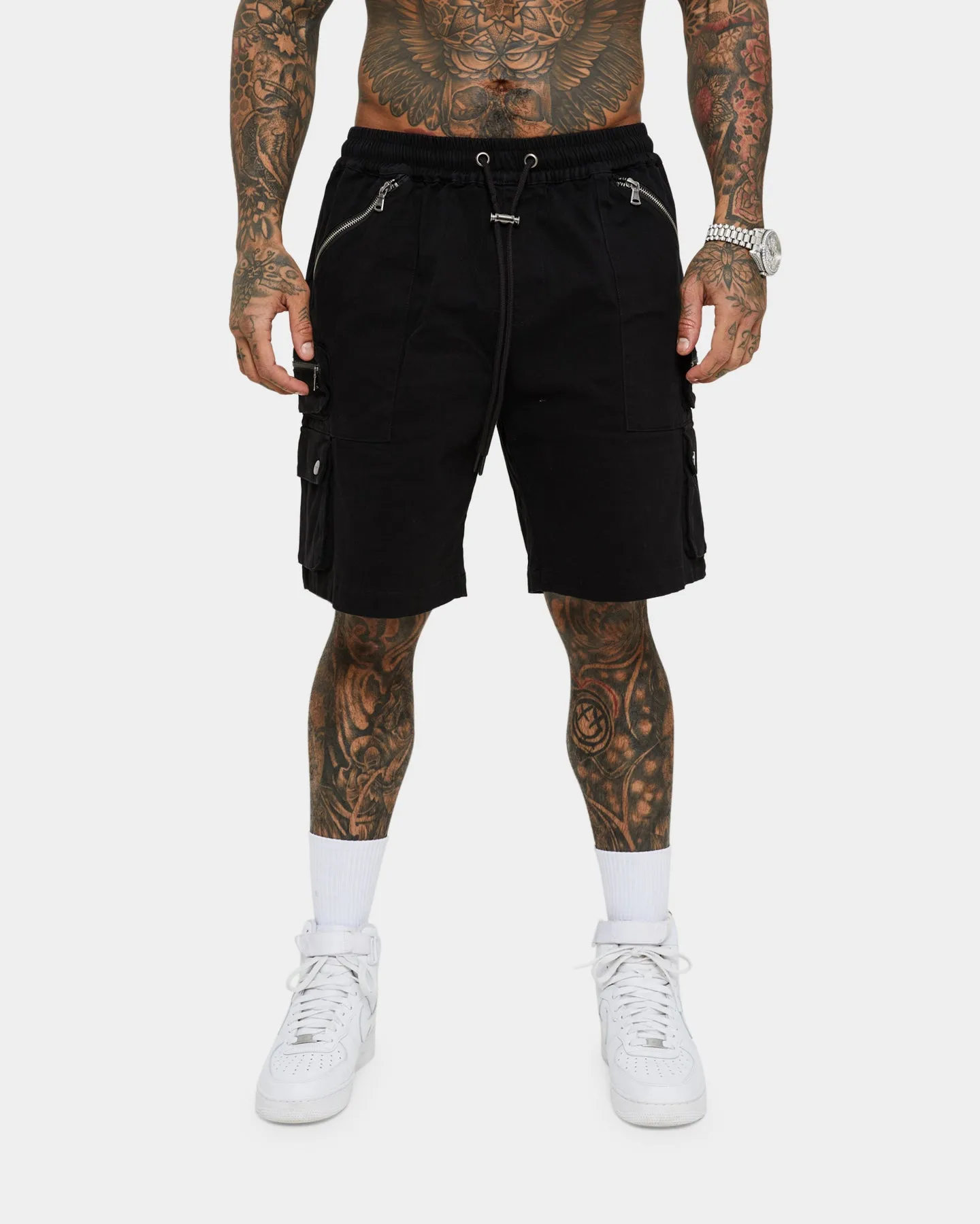 Saint Morta Shorts Cargo Désolation Noir