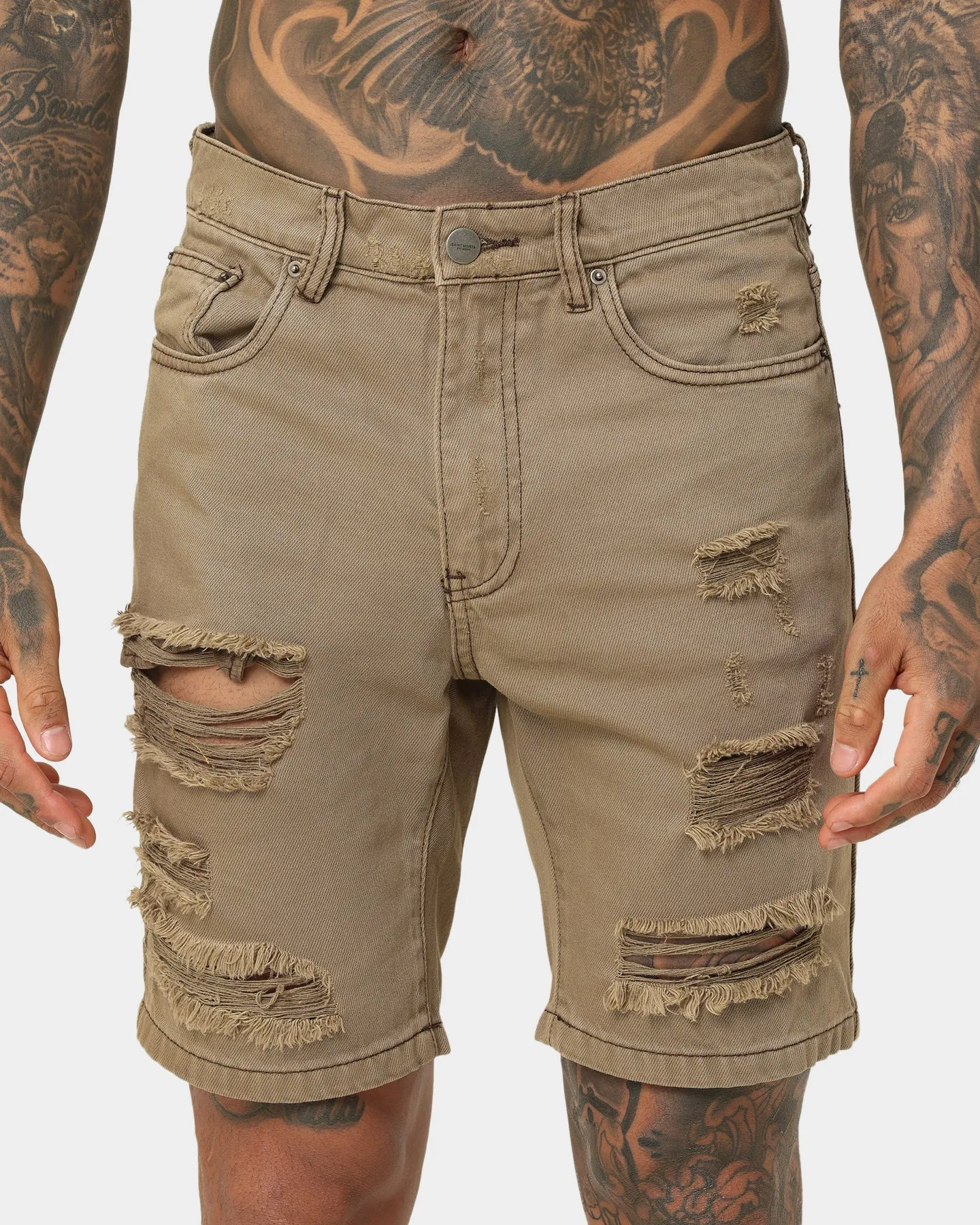Short Saint Morta Destroyer vieilli marron