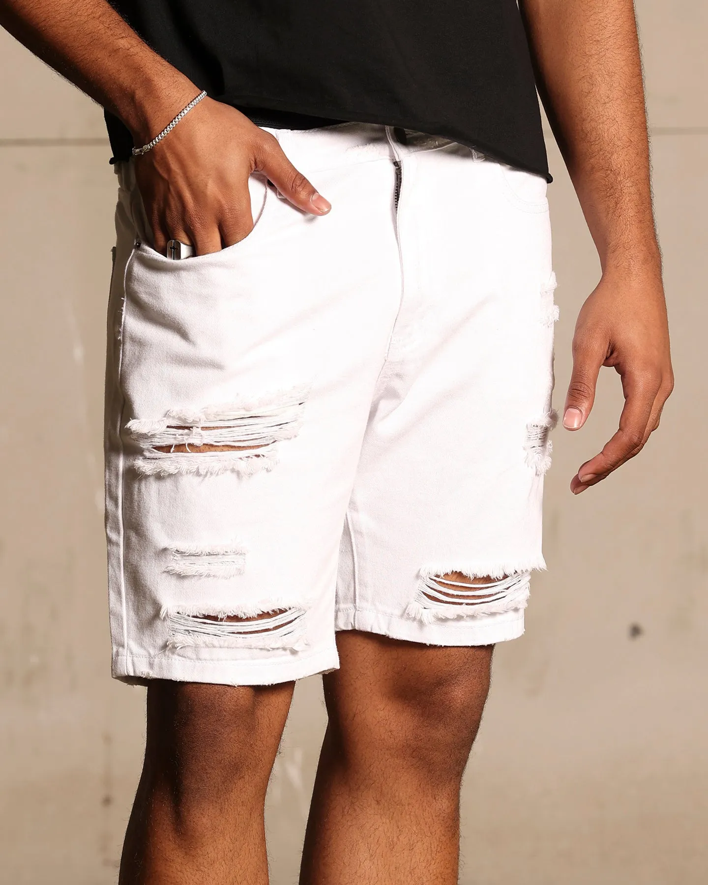Short Saint Morta Destroyer vieilli blanc