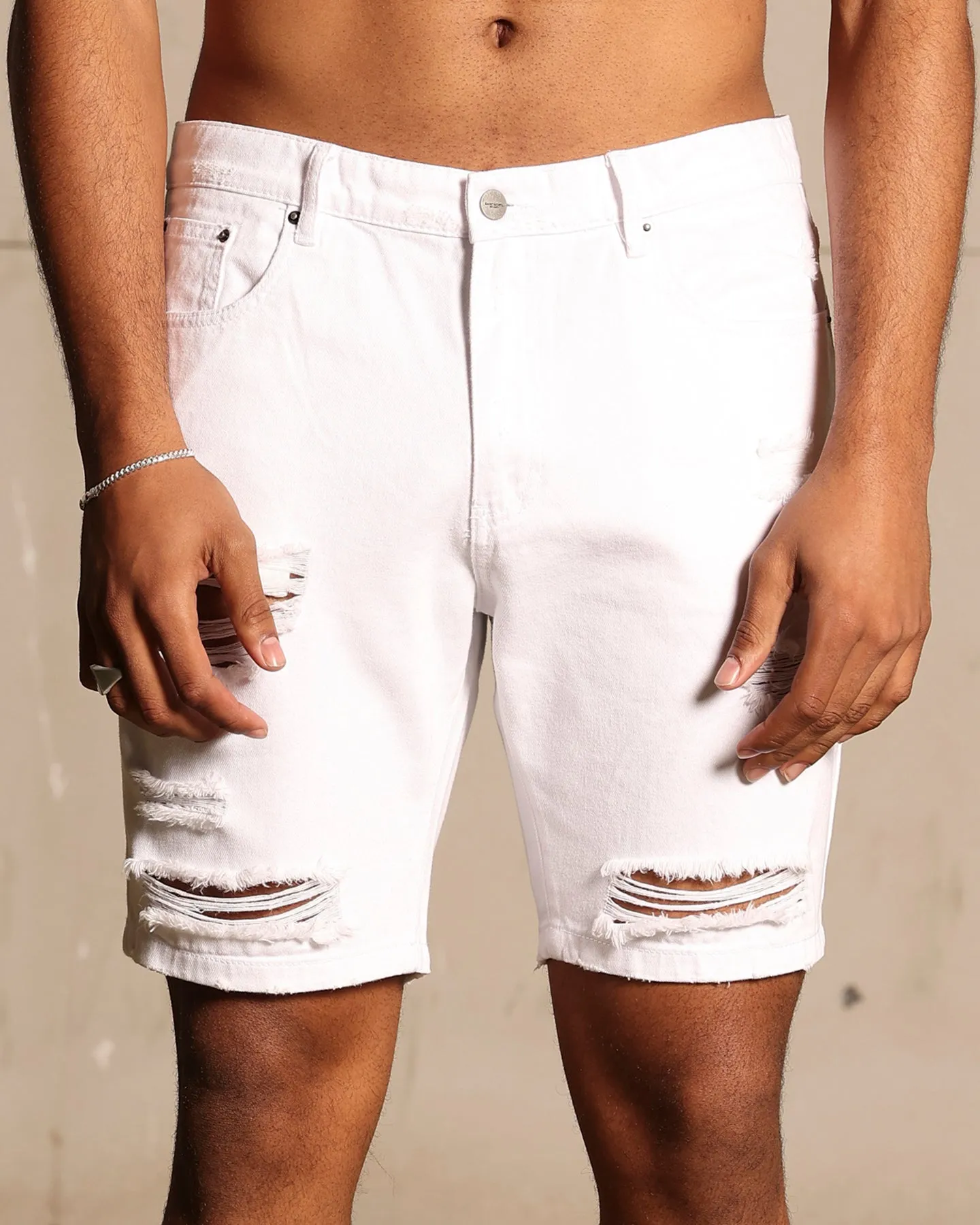 Short Saint Morta Destroyer vieilli blanc