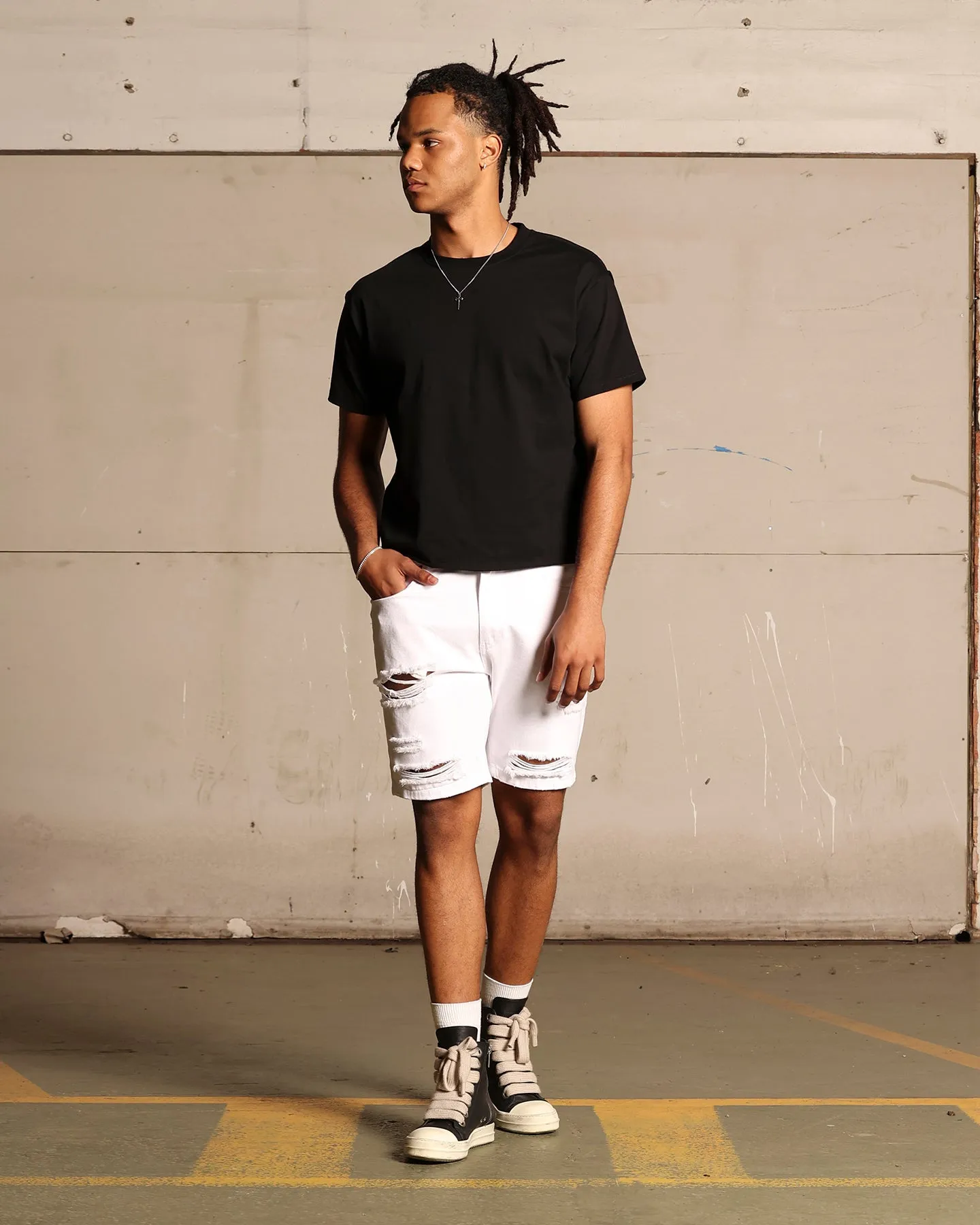 Short Saint Morta Destroyer vieilli blanc