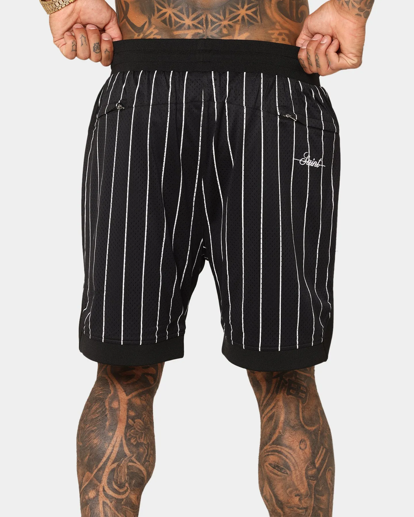 Short de Basket d'Exhibition Saint Morta Noir