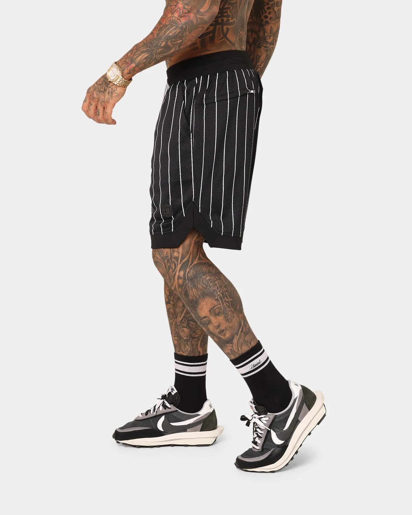 Short de Basket d'Exhibition Saint Morta Noir