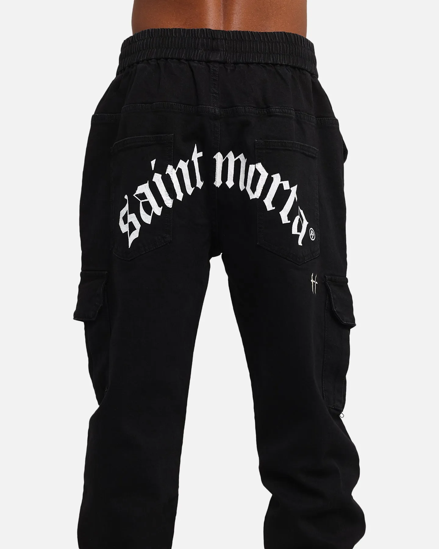 Saint Morta Jogger Cargo Gothique Ombre Noire