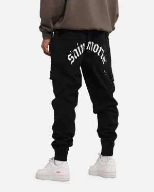 Saint Morta Jogger Cargo Gothique Ombre Noire