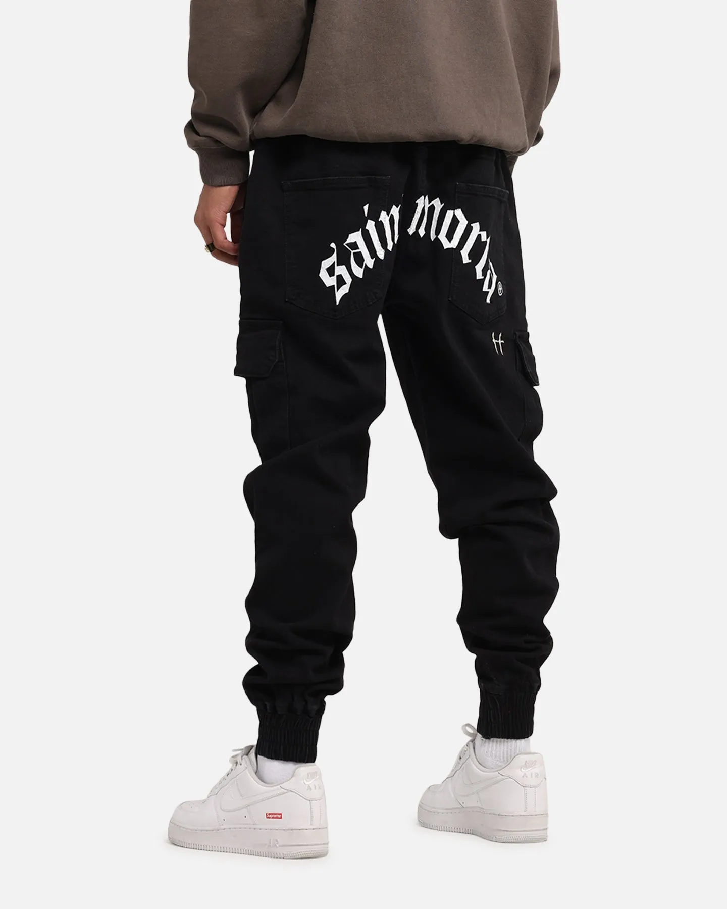 Saint Morta Jogger Cargo Gothique Ombre Noire