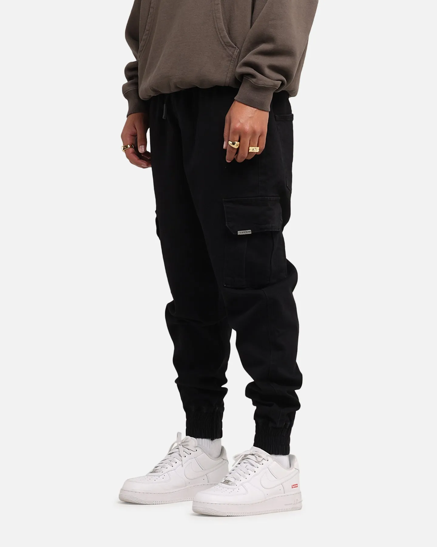 Saint Morta Jogger Cargo Gothique Ombre Noire