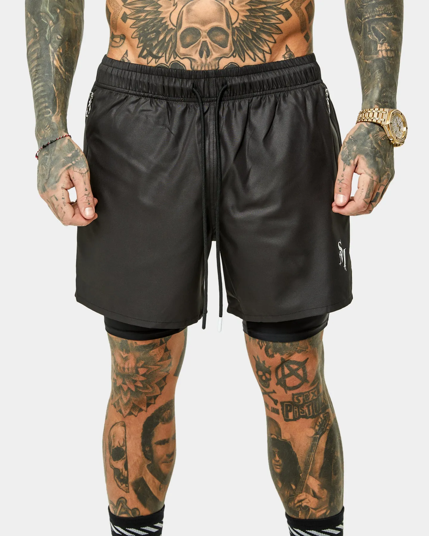 Short de sport Saint Morta Icarus Noir