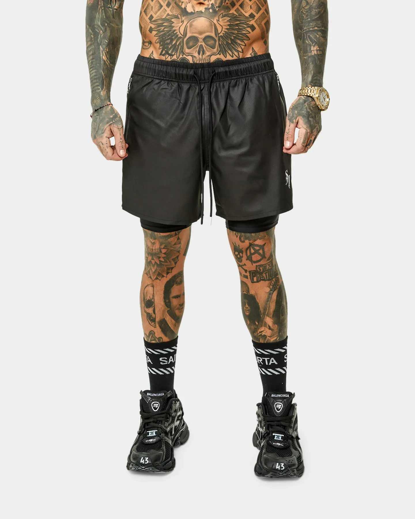 Short de sport Saint Morta Icarus Noir