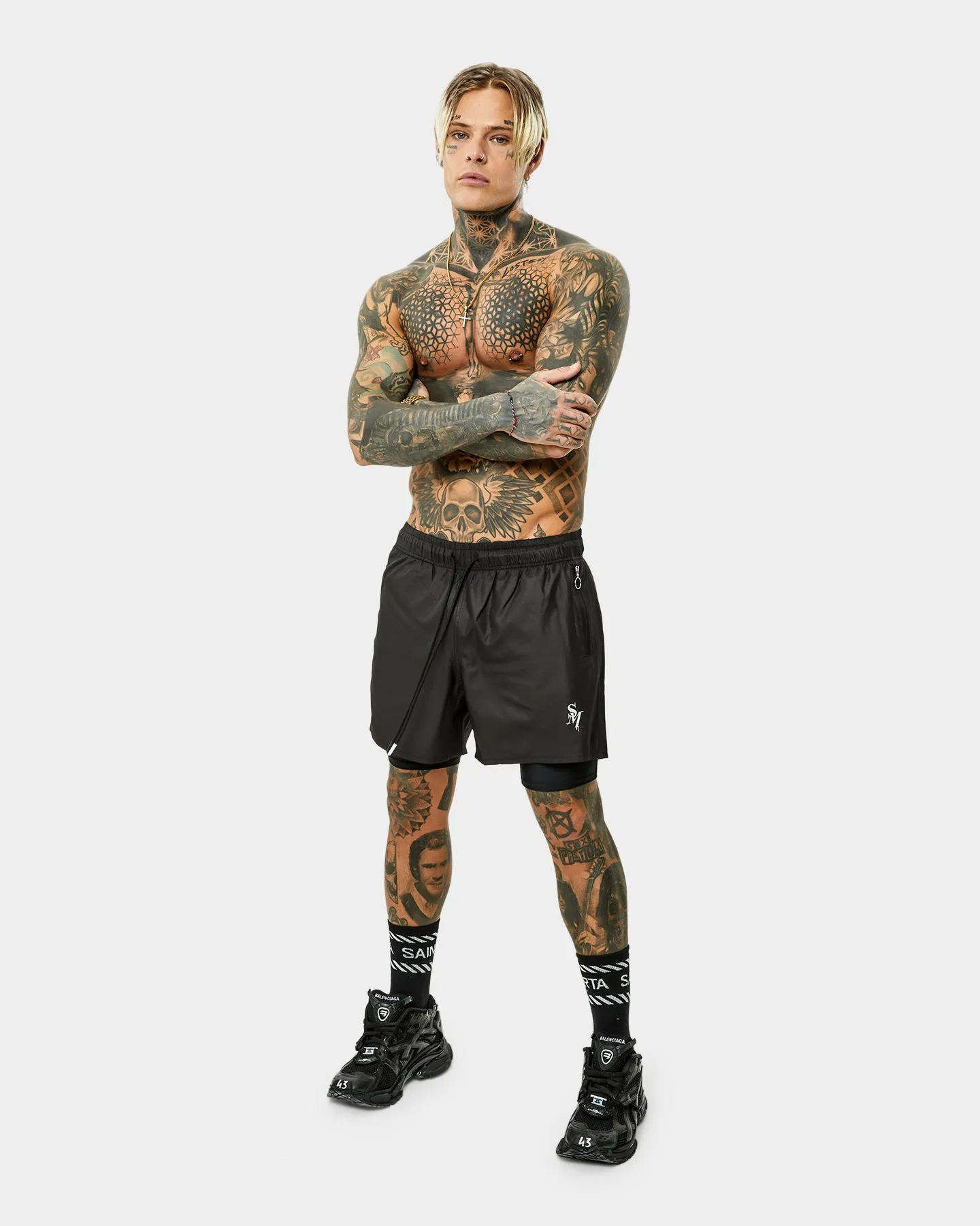 Short de sport Saint Morta Icarus Noir