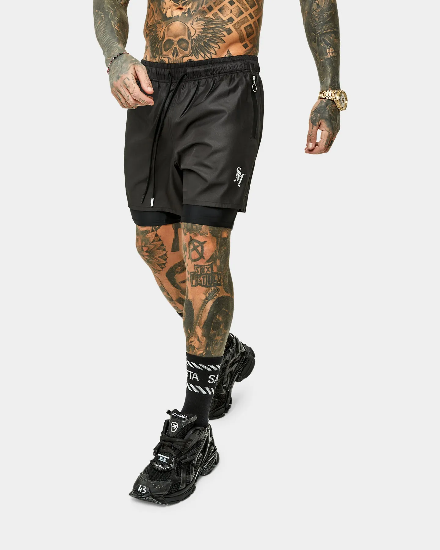 Short de sport Saint Morta Icarus Noir