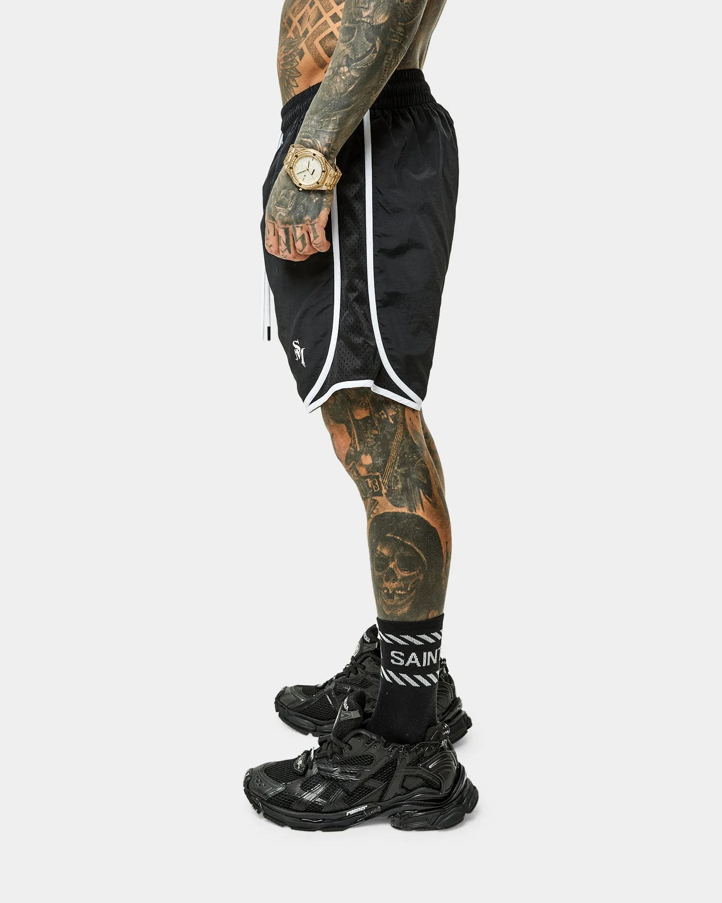 Short de course vintage Saint Morta Icarus Noir