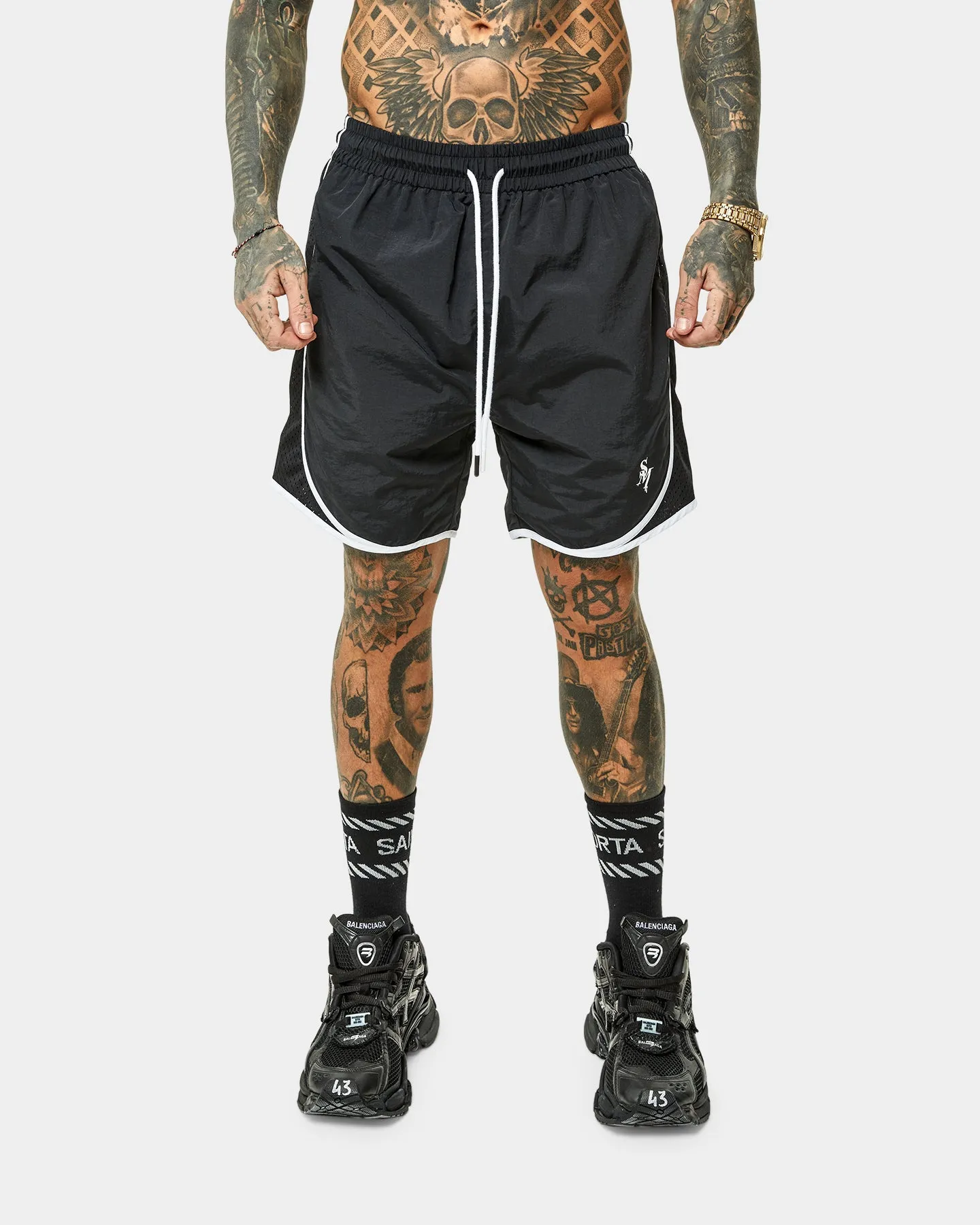 Short de course vintage Saint Morta Icarus Noir